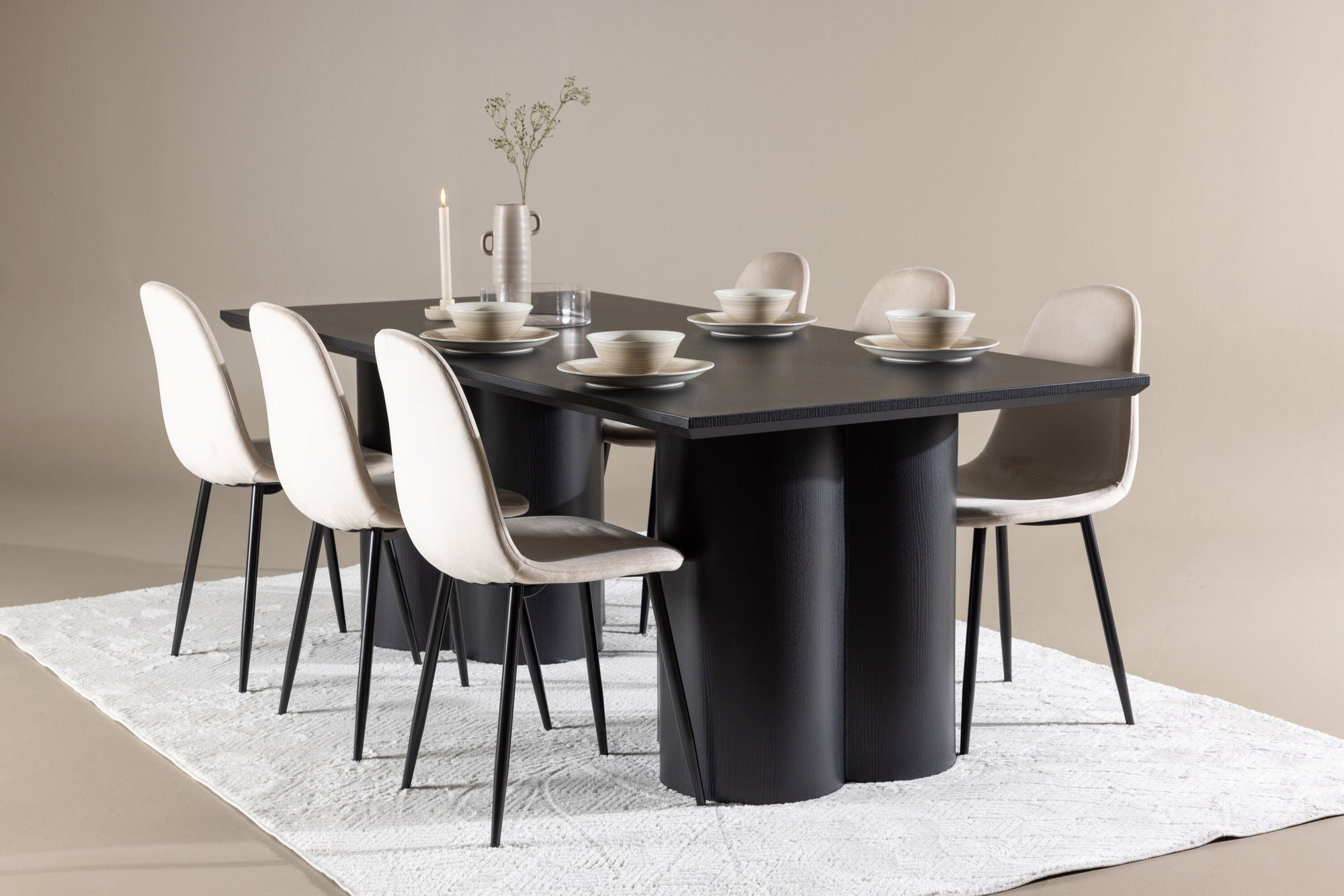 Venture Home Olivia spisebord with Polar Spisebordsstol
