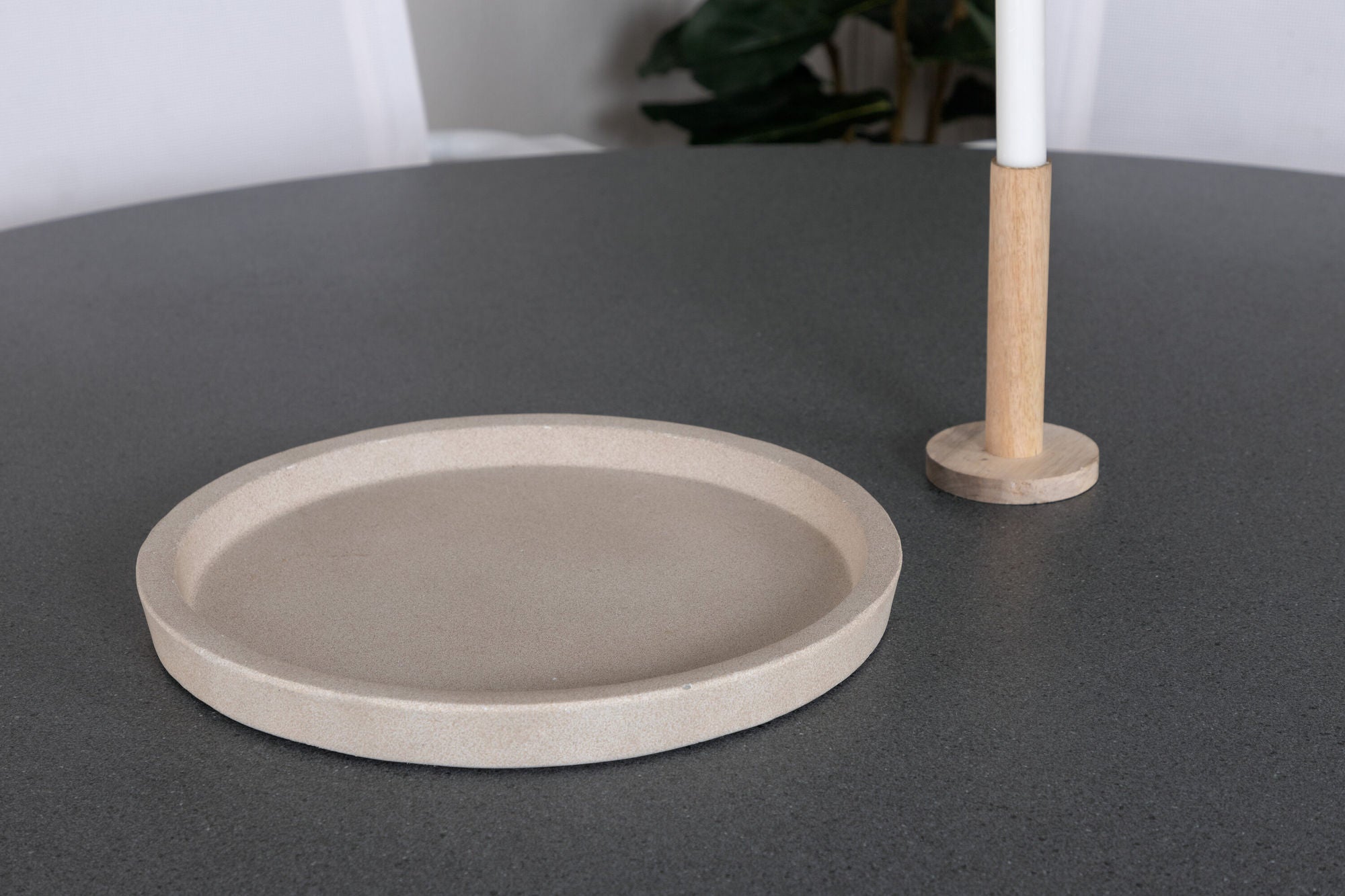 Venture Home Copacabana bord ø 140 - White/Grey+Alina Spisebordsstol - white Alu / White Textilene_6