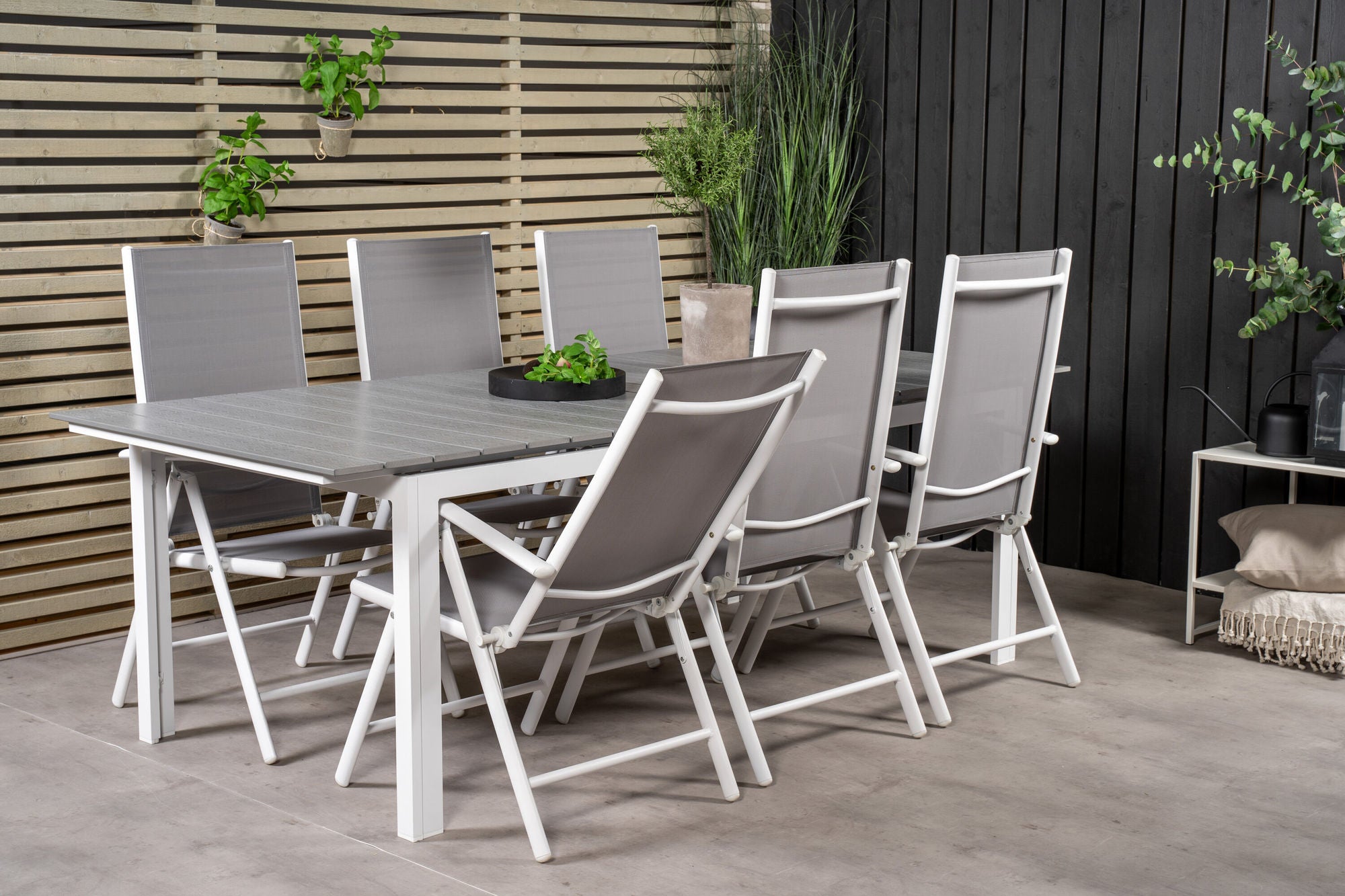 Venture Home Levels bord 229/310 - White/Grey - Break 5:pos stol - White/Grey 6