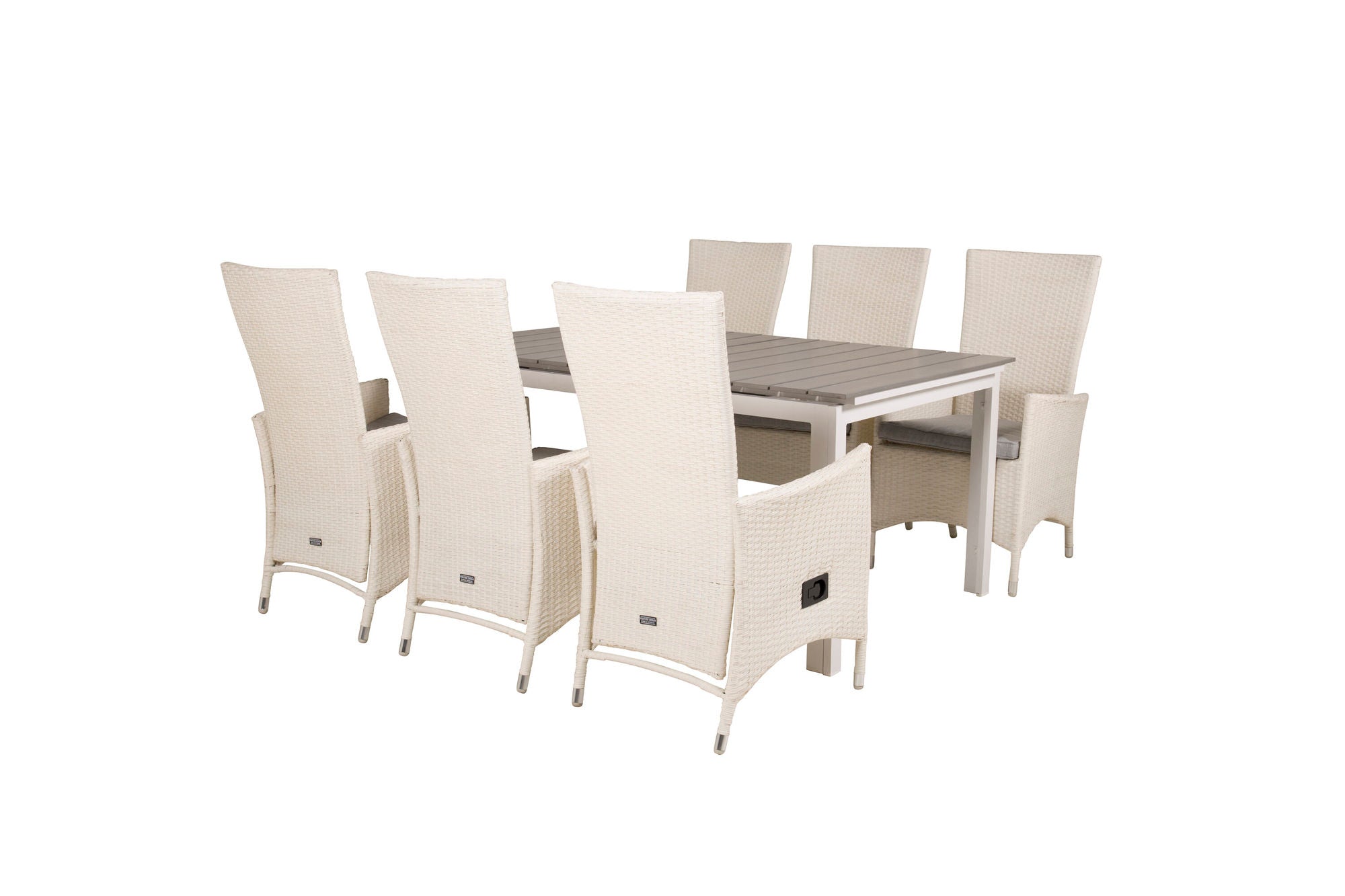 Venture Home Levels bord 160/240 - White/Grey - Padova stol (Recliner) - White/Grey 6