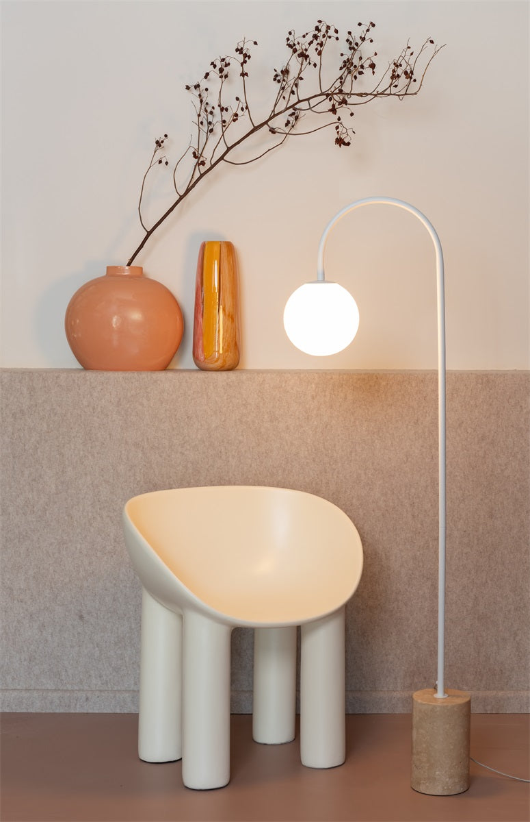 Tivoli h.160cm, Hvid, Gulv lampe