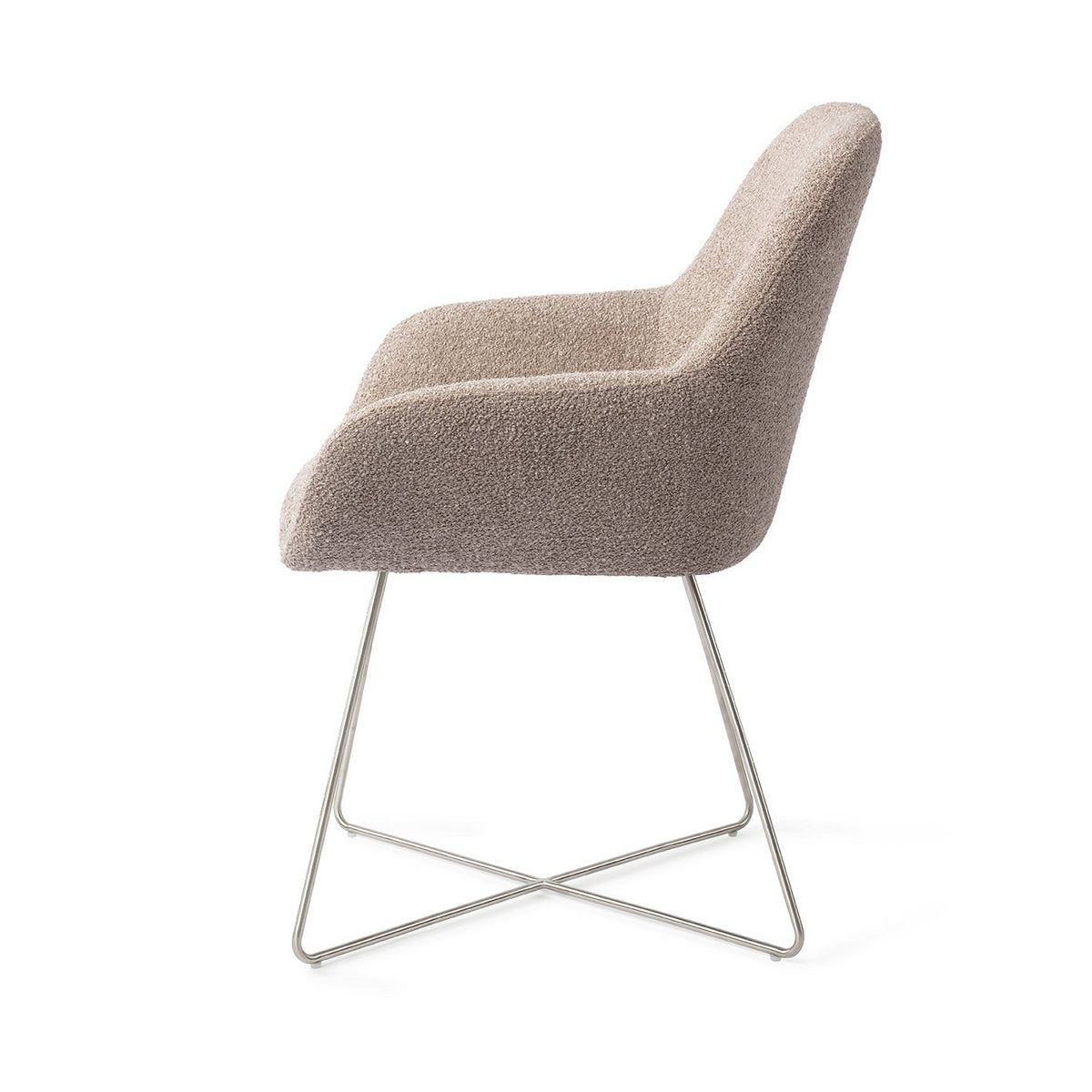 Jesper Home Kushi Spisebordsstol Cross Steel