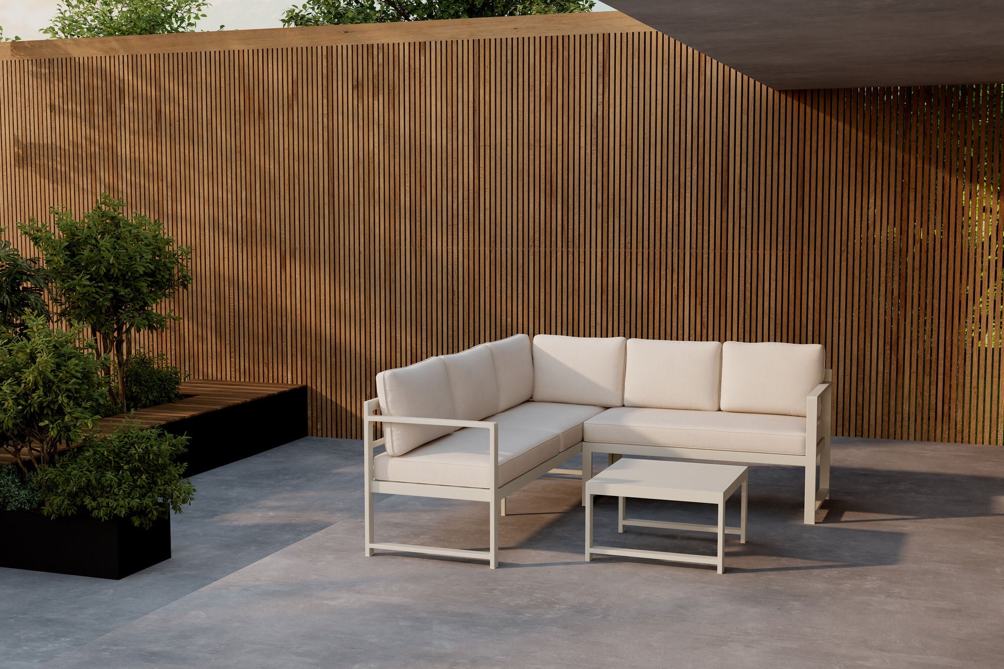 Venture Home Salvador hjørne Sofa - Beige / Beige
