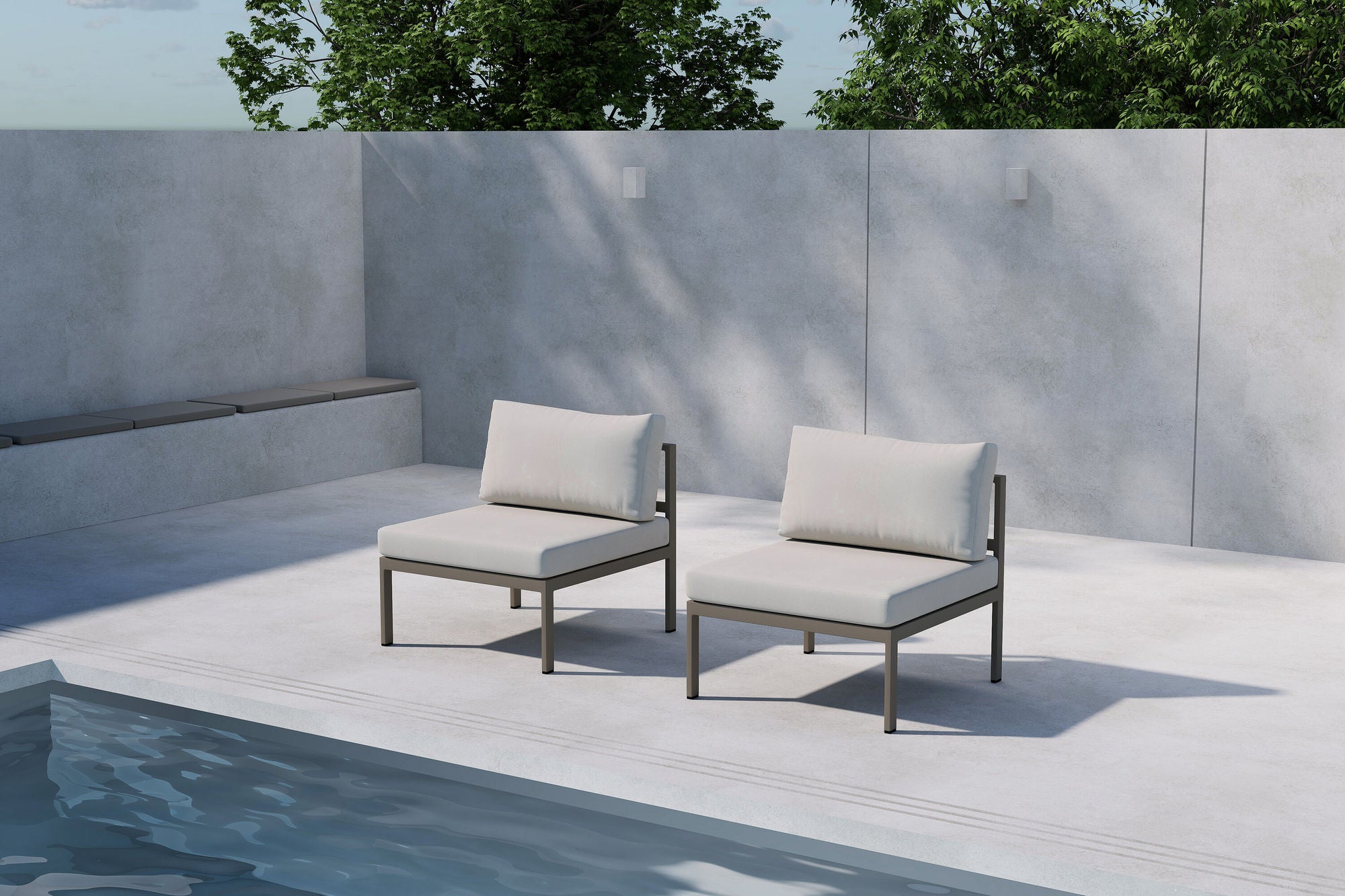 Venture Home Copacabana Sofa Module Middle - Brown / Beige