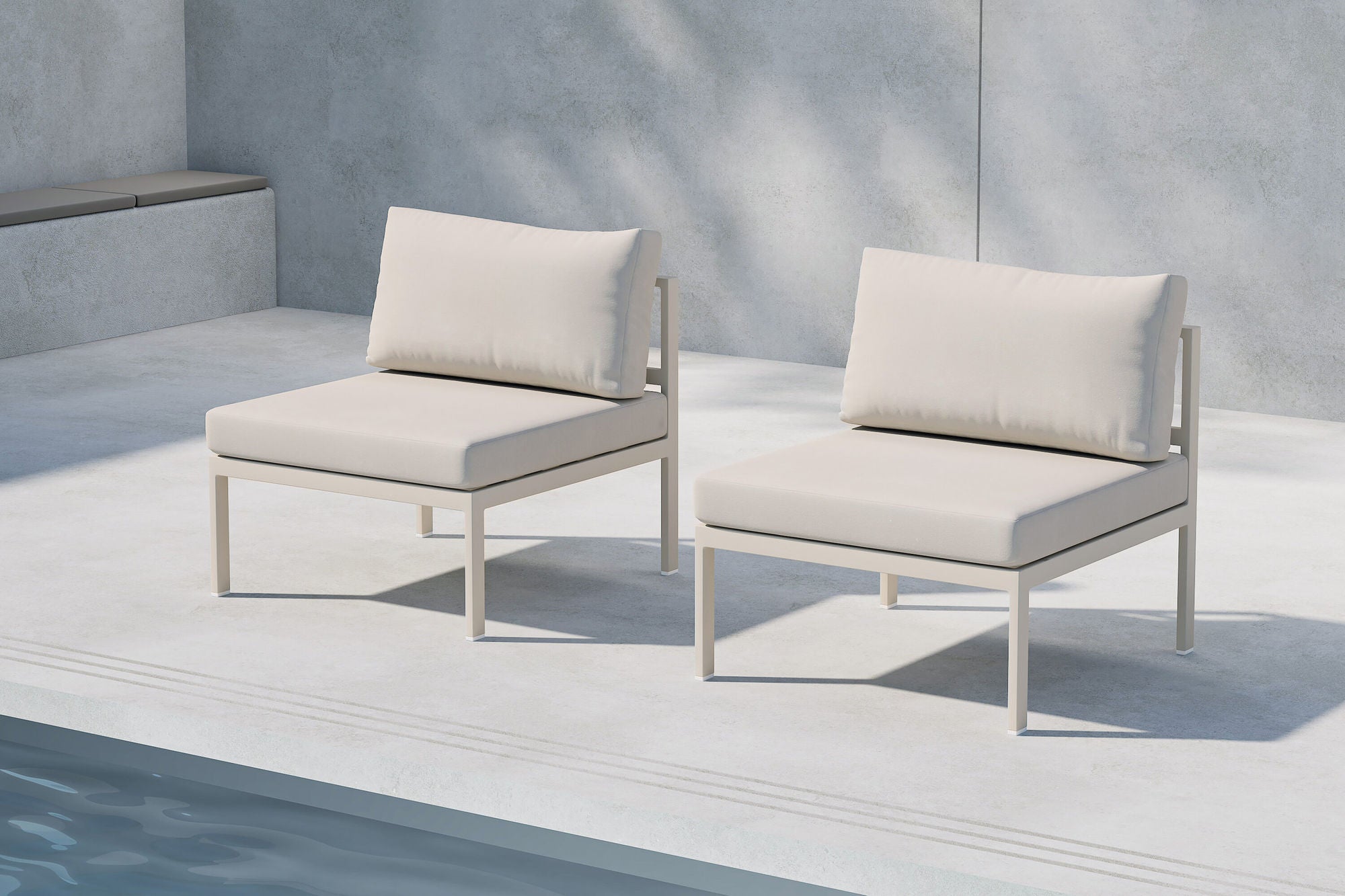 Venture Home Copacabana Sofa Module Middle - Beige / Beige