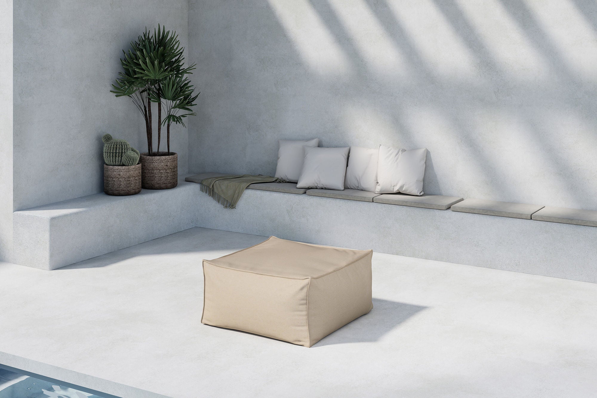 Venture Home Rambo Lounge Sofa Ottoman - Beige /