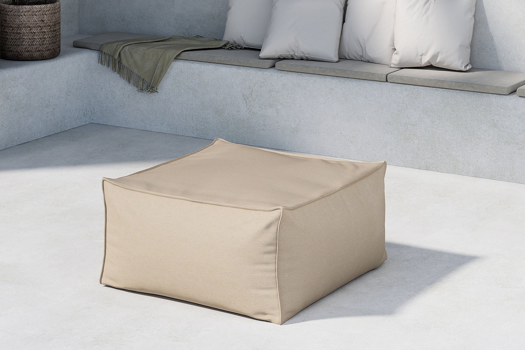 Venture Home Rambo Lounge Sofa Ottoman - Beige /