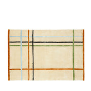 Blødt gulvtæppe beige/multifarvet