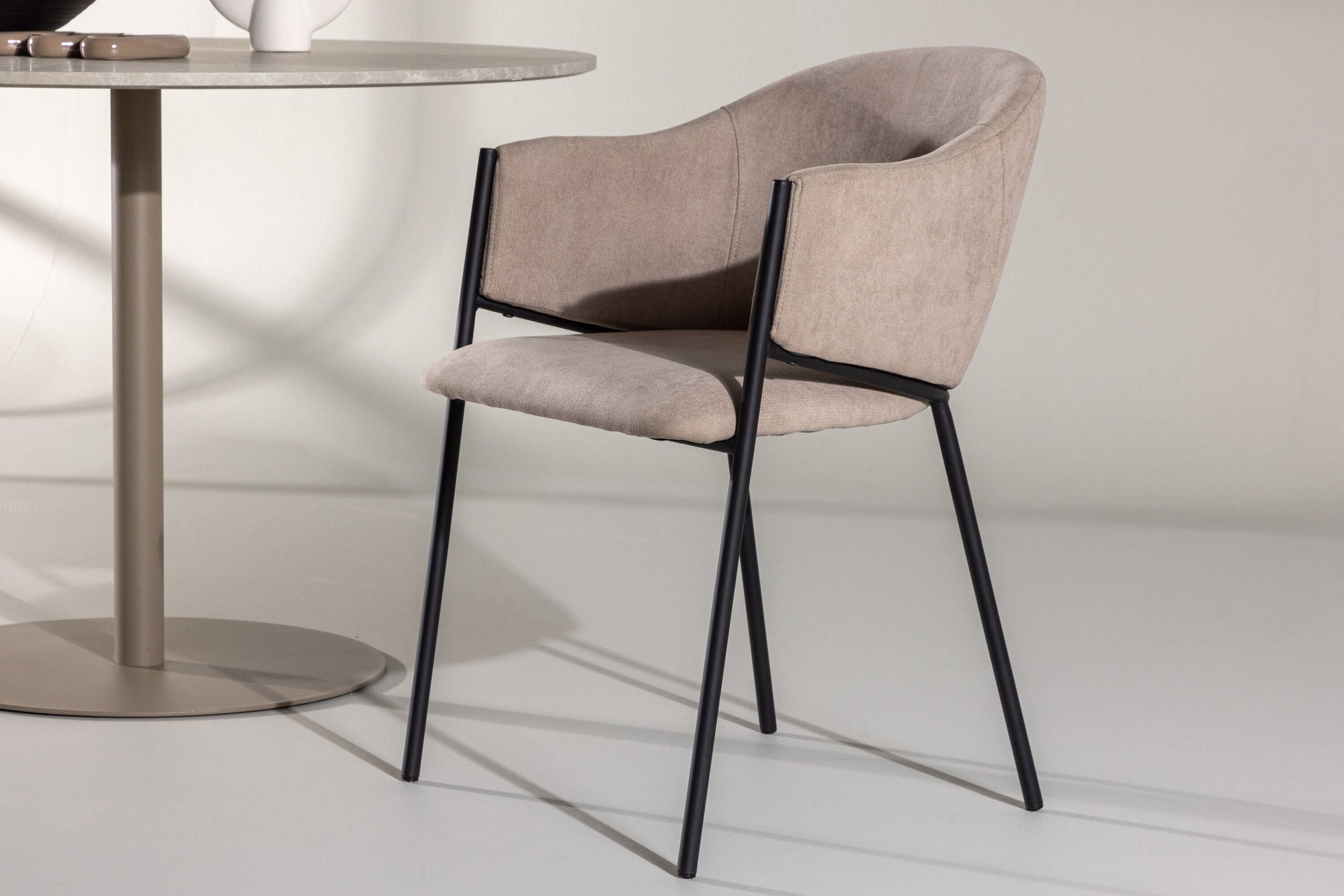 Venture Home Evelina Spisebordsstol 2-pack - Black / Beige