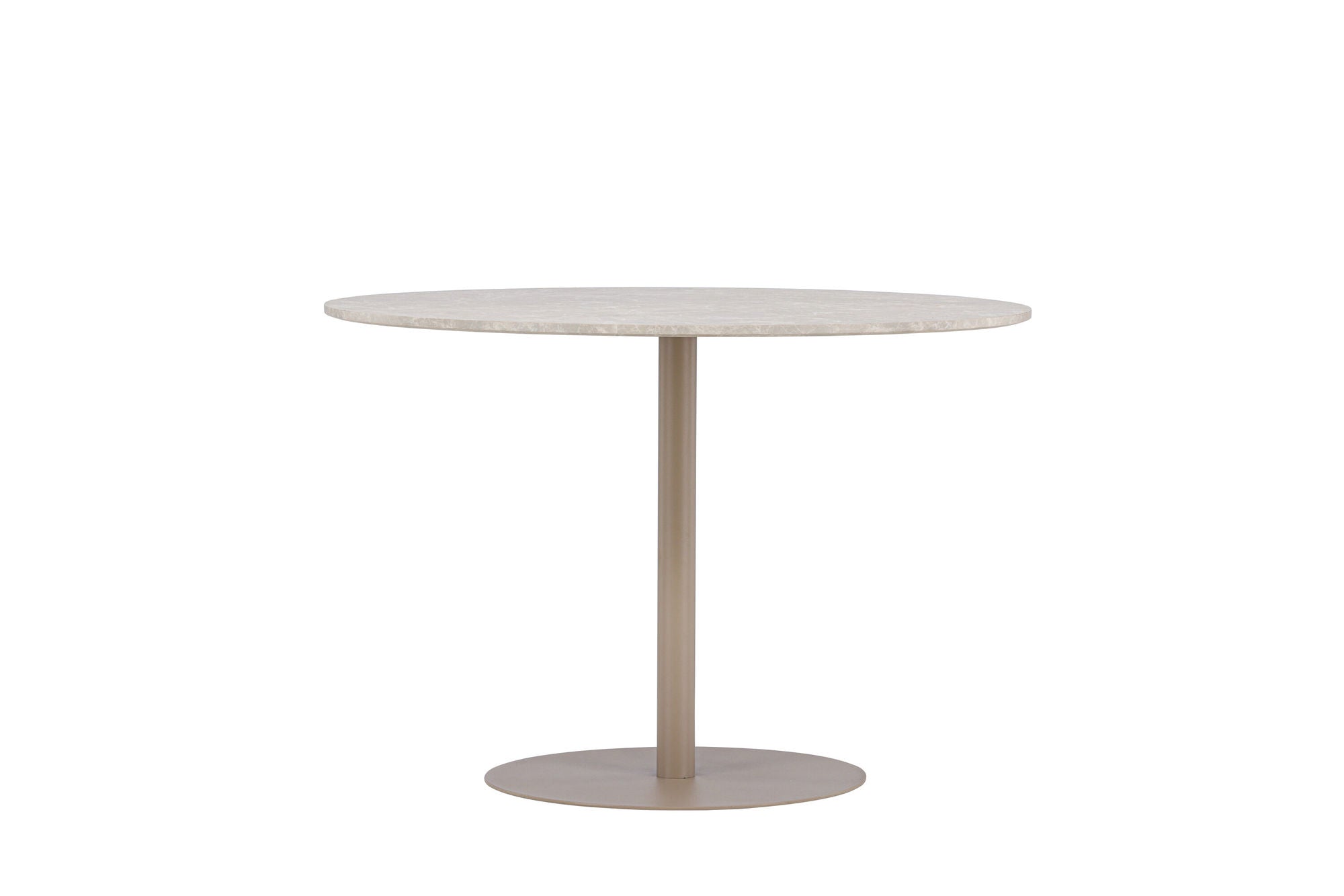 Venture Home Lycke spisebord ⌀110 - Beige / Marblelook