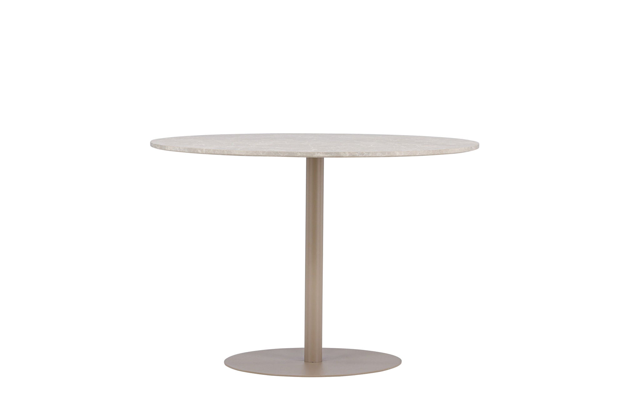 Venture Home Lycke spisebord ⌀110 - Beige / Marblelook