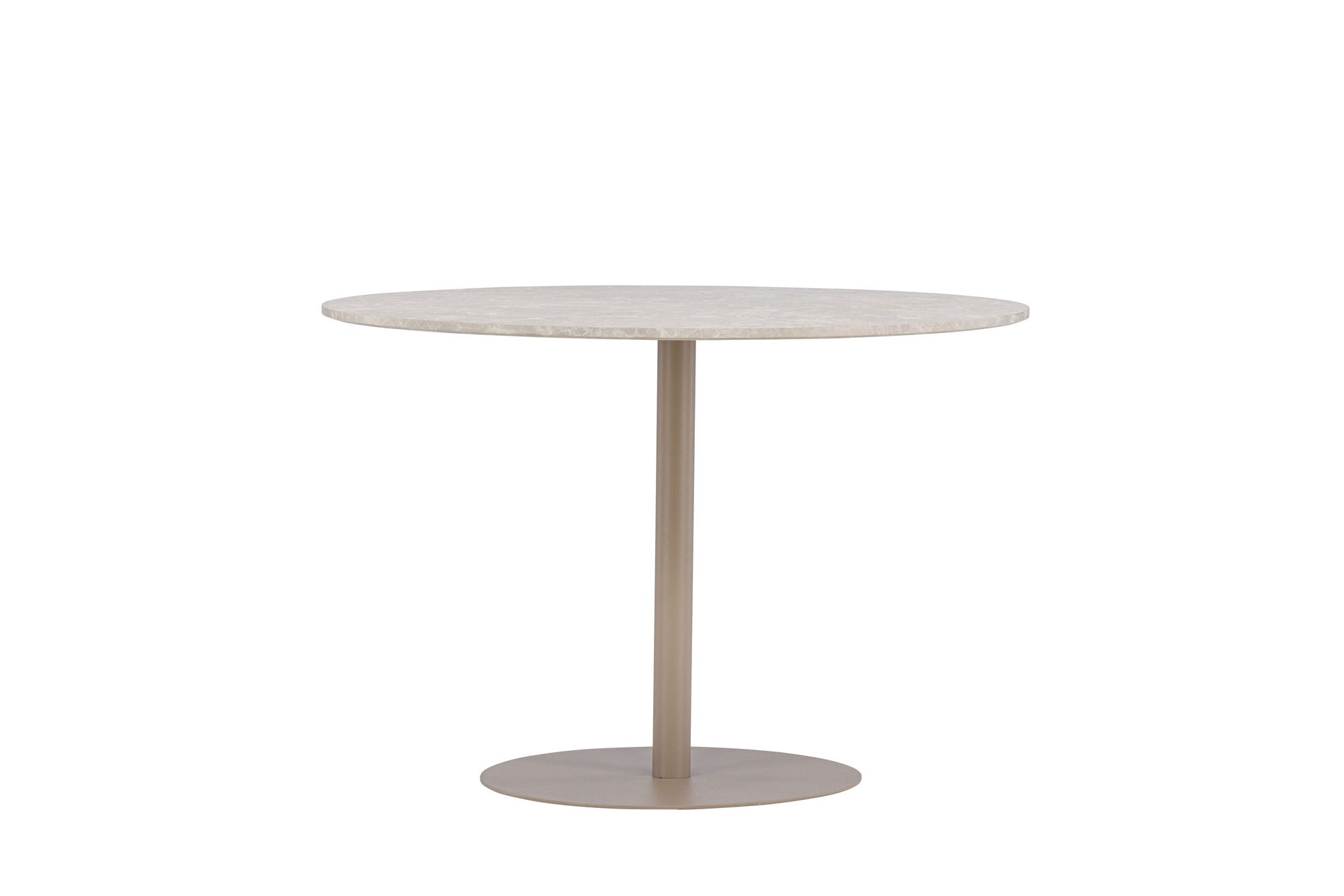Venture Home Lycke spisebord ⌀110 - Beige / Marblelook