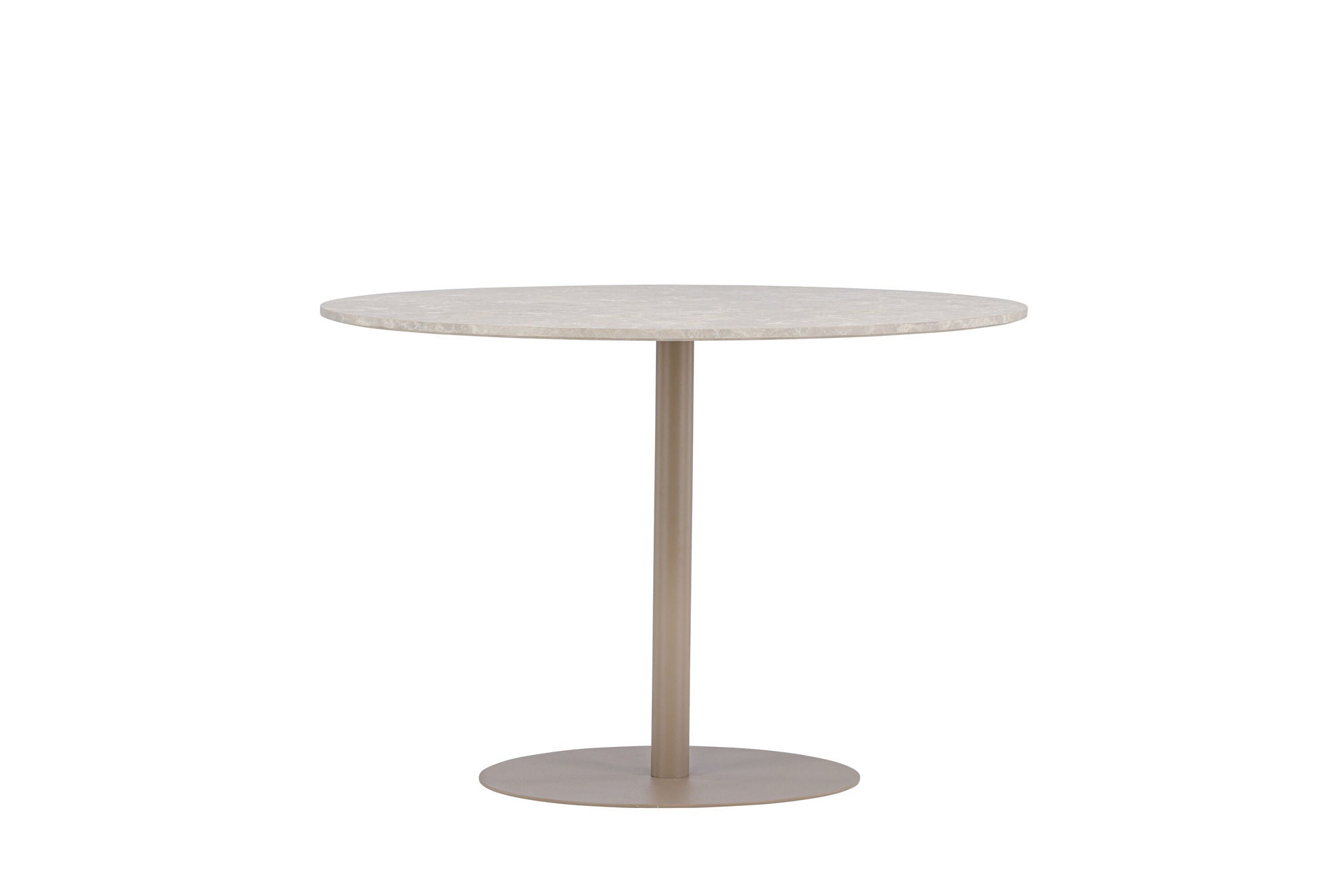Venture Home Lycke spisebord ⌀110 - Beige / Marblelook
