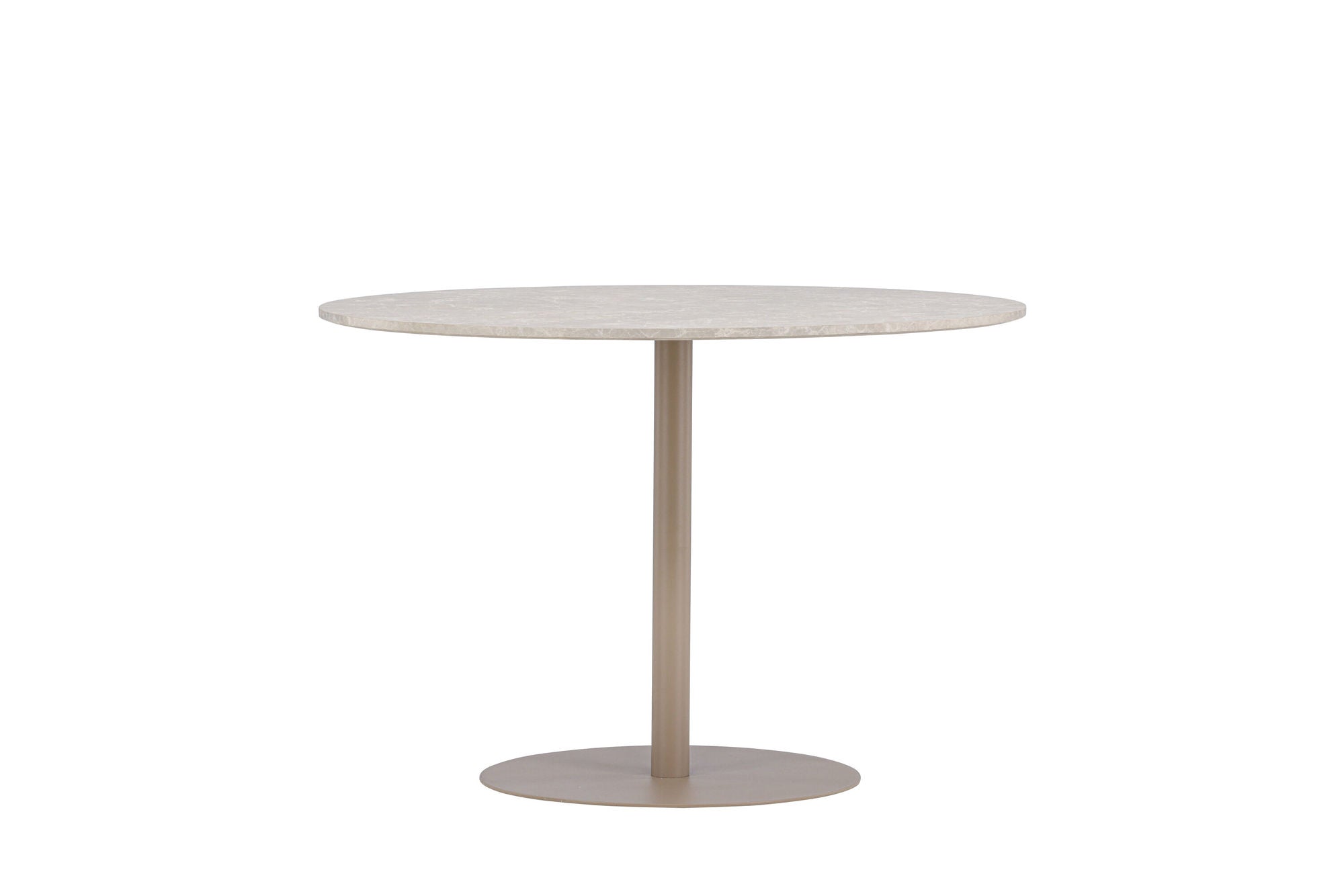 Venture Home Lycke spisebord ⌀110 - Beige / Marblelook