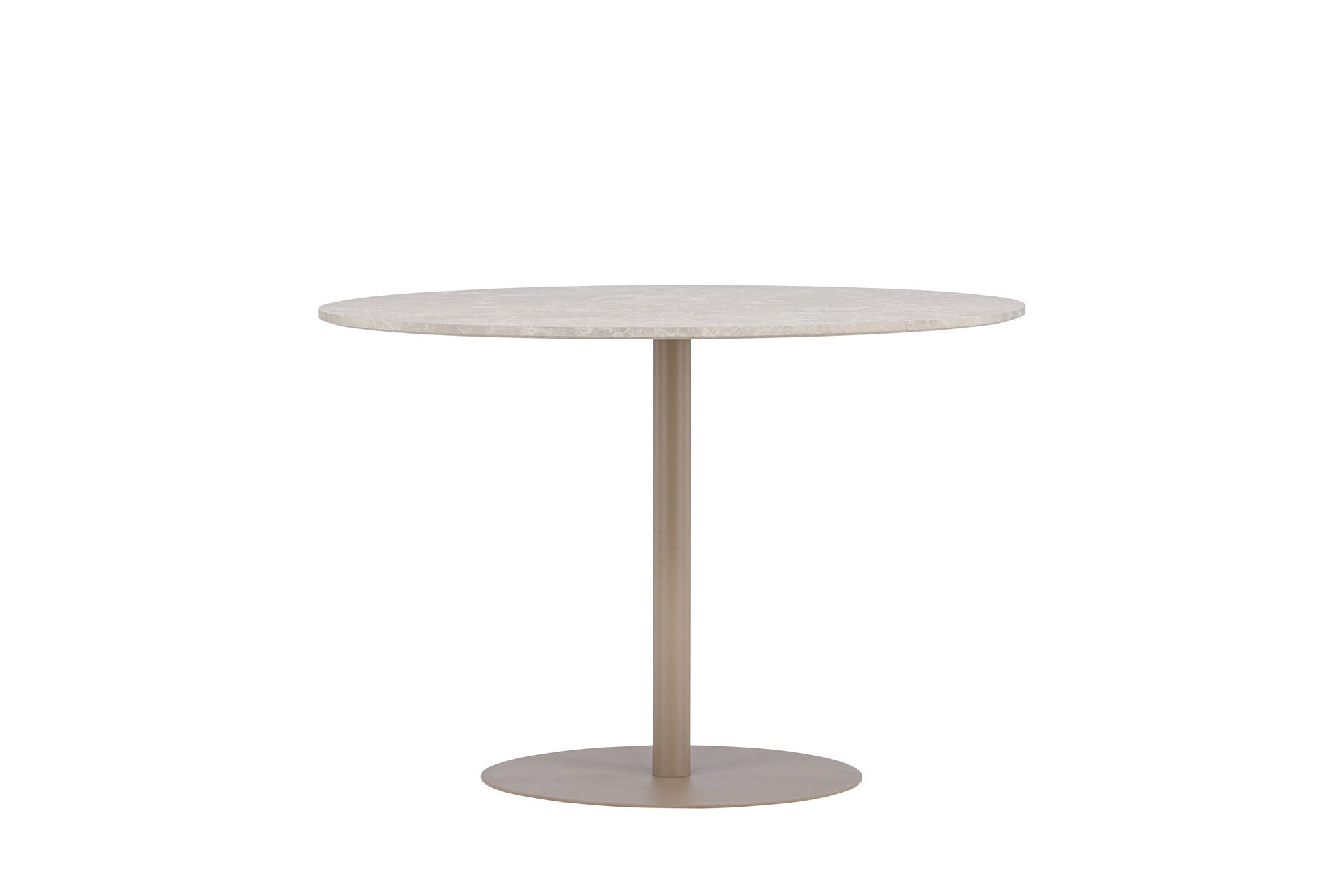 Venture Home Lycke spisebord ⌀110 - Beige / Marblelook