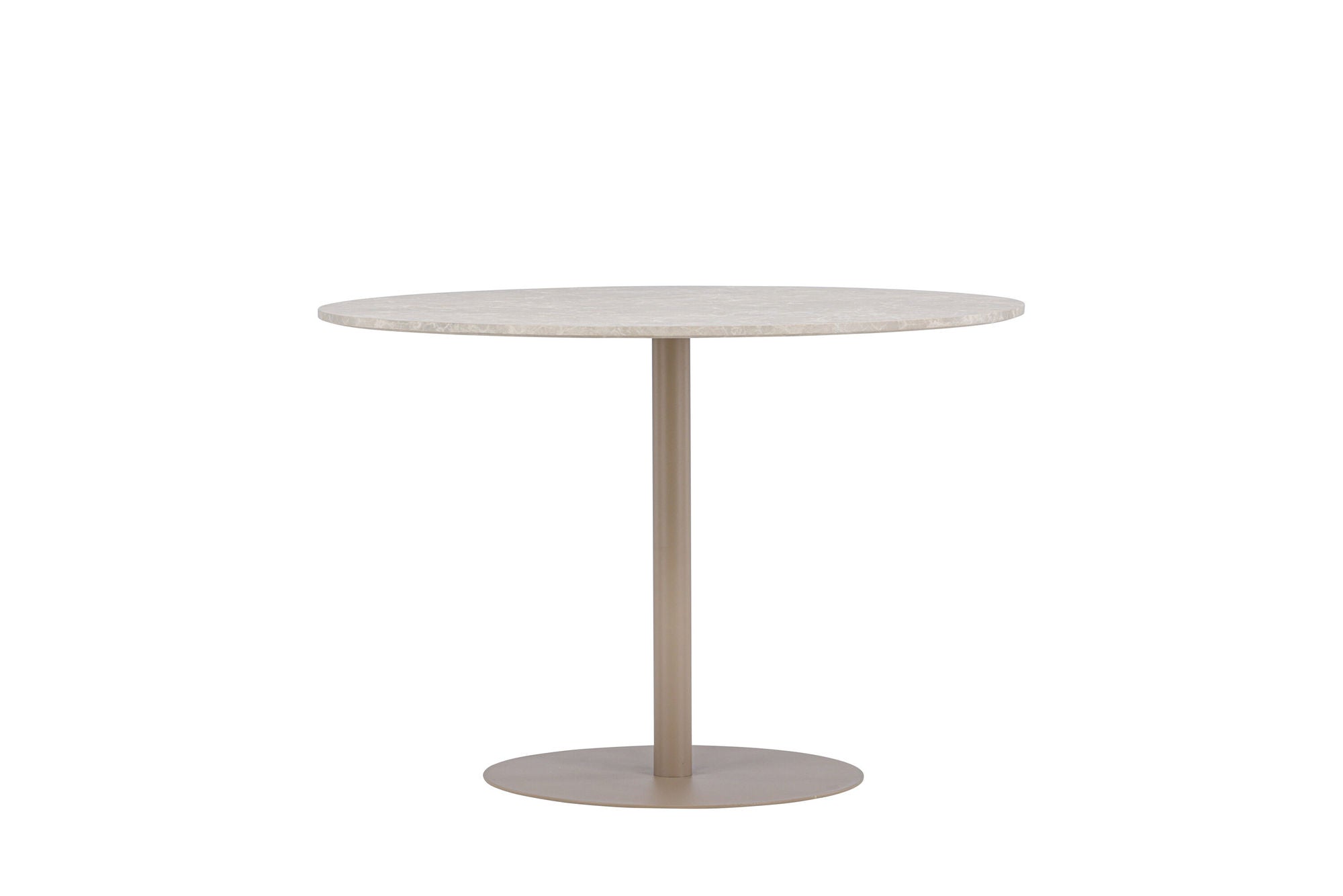 Venture Home Lycke spisebord ⌀110 - Beige / Marblelook