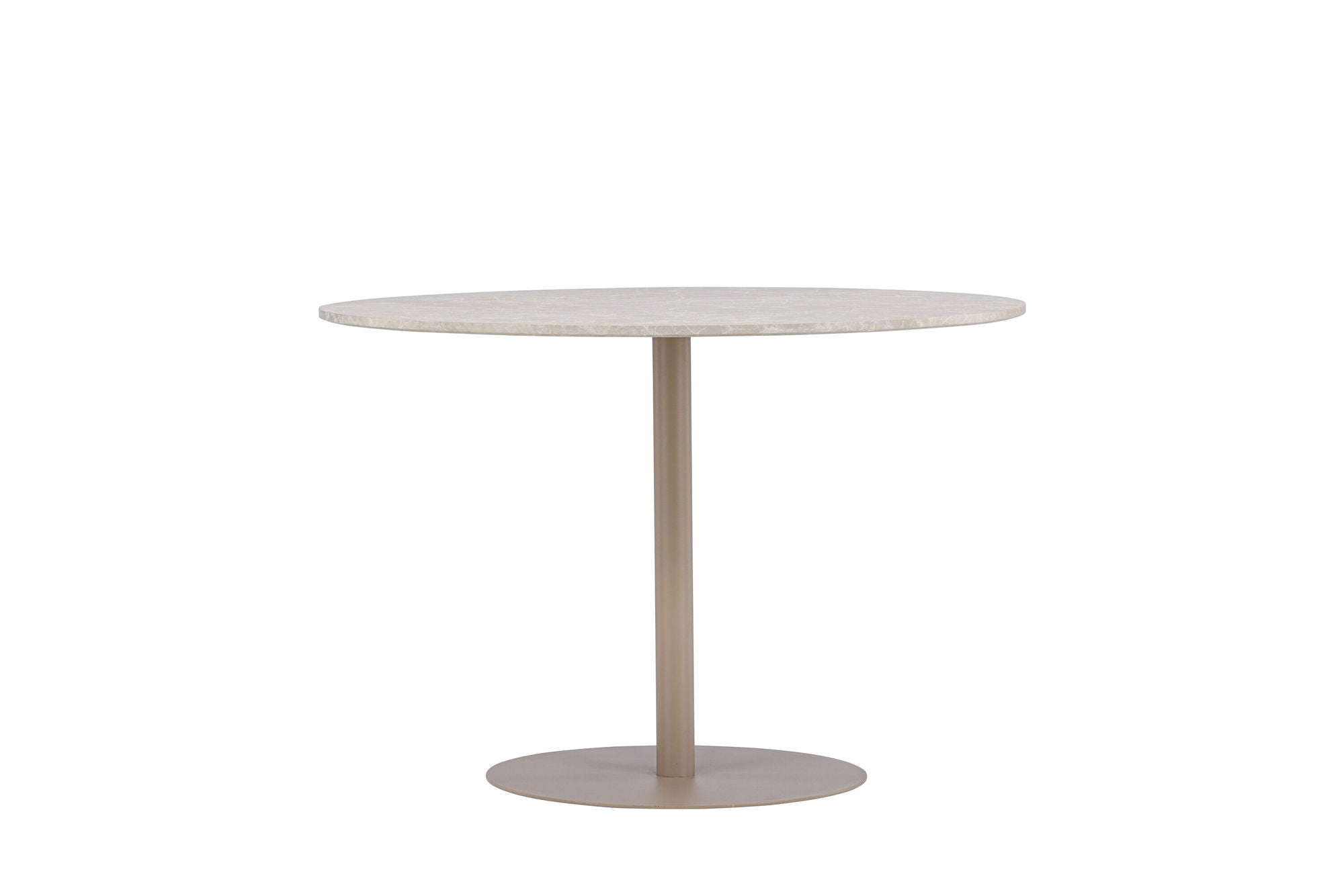 Venture Home Lycke spisebord ⌀110 - Beige / Marblelook