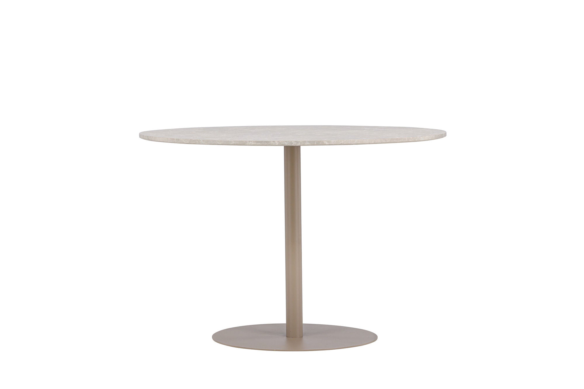 Venture Home Lycke spisebord ⌀110 - Beige / Marblelook