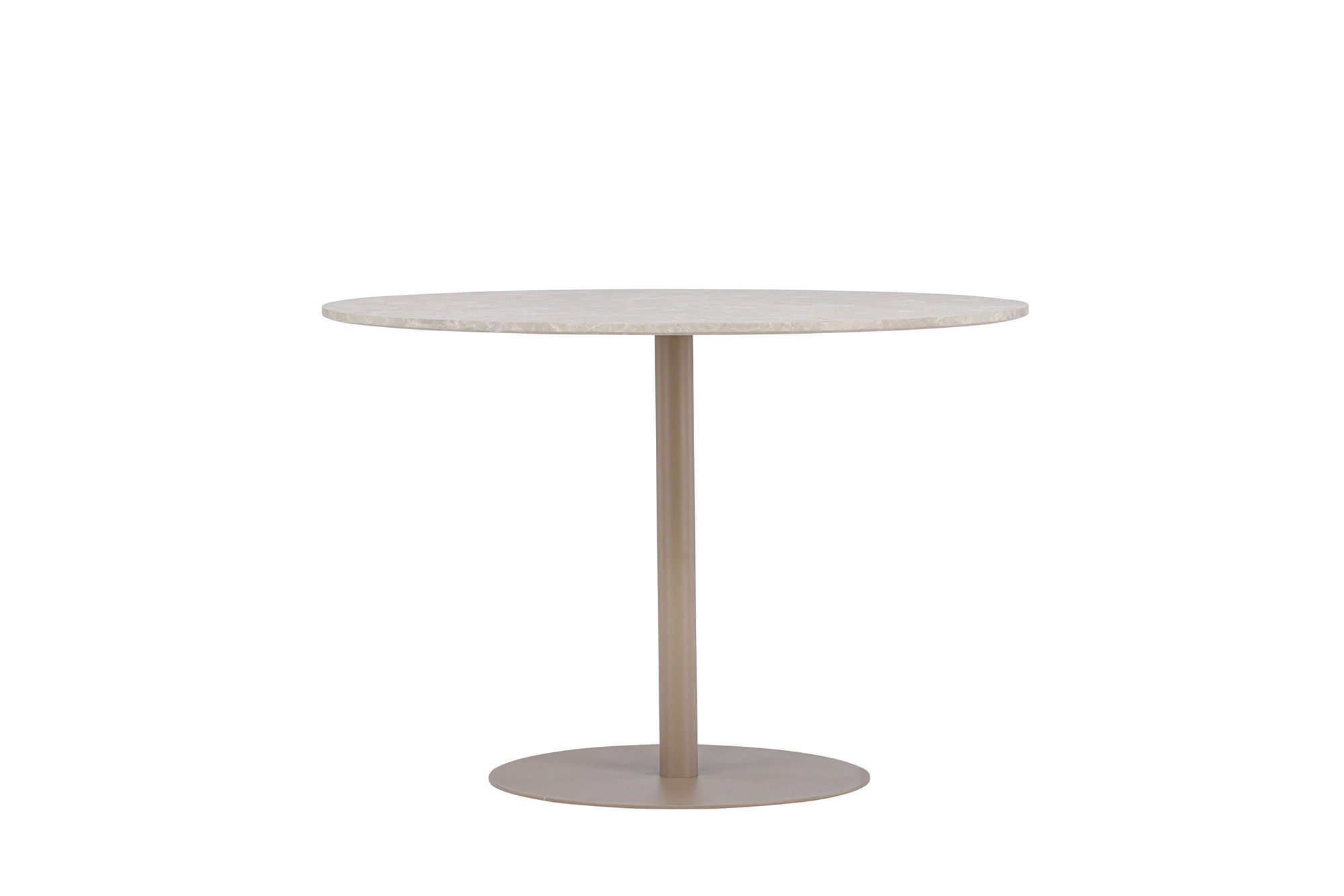 Venture Home Lycke spisebord ⌀110 - Beige / Marblelook