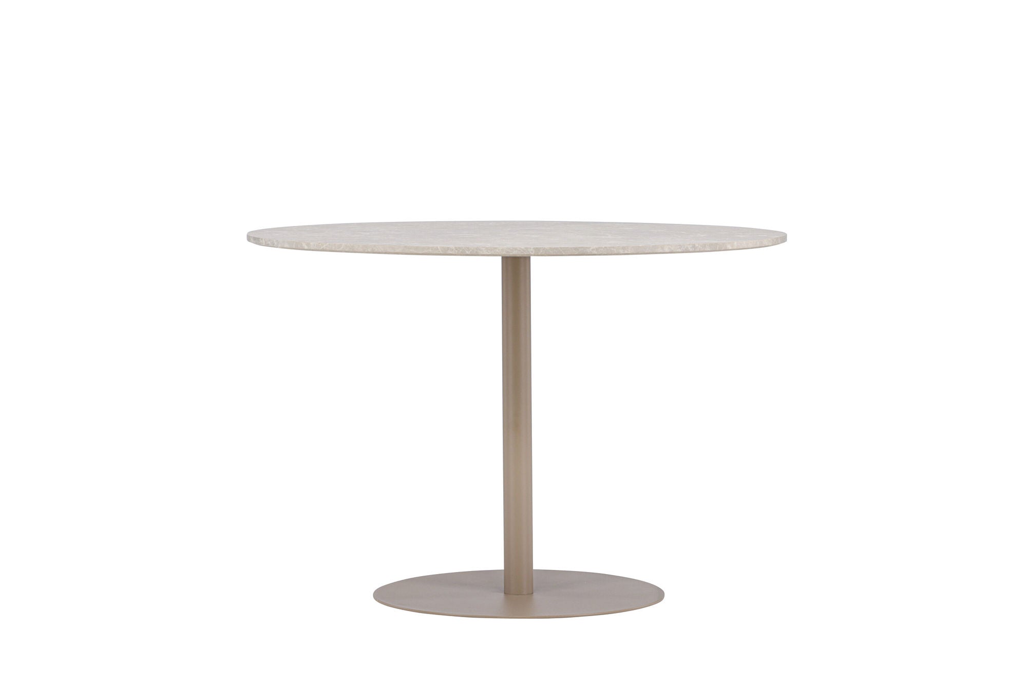 Venture Home Lycke spisebord ⌀110 - Beige / Marblelook
