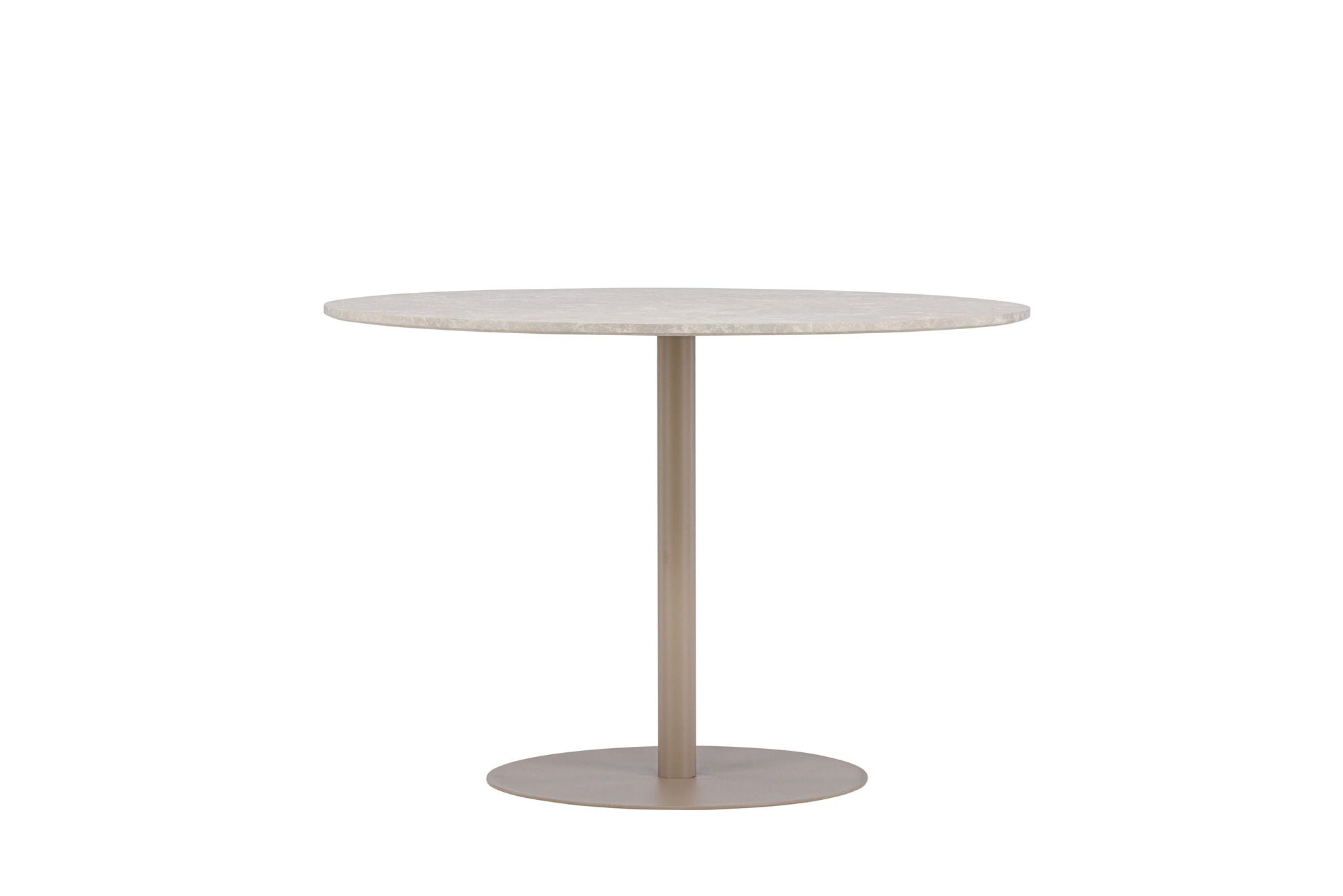Venture Home Lycke spisebord ⌀110 - Beige / Marblelook