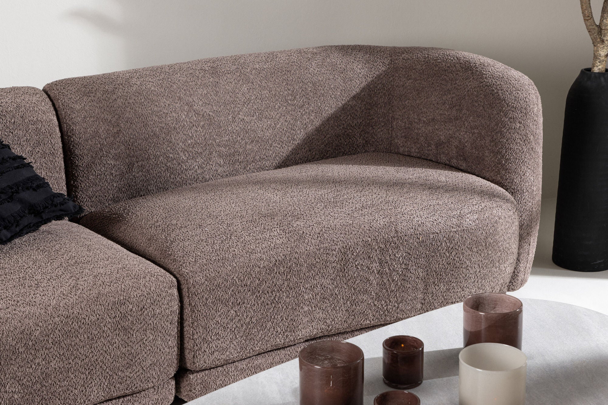 Venture Home Cielo 3-seat Sofa - Brown Boucle /