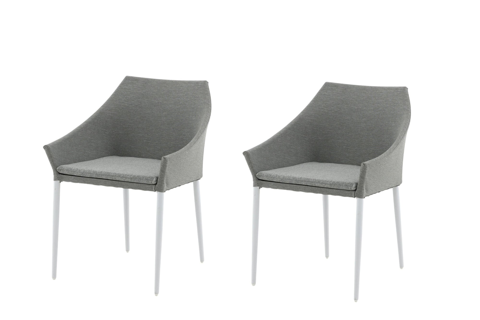 Venture Home Spoga - Spisebordsstol 2-pack - White / Grey - -