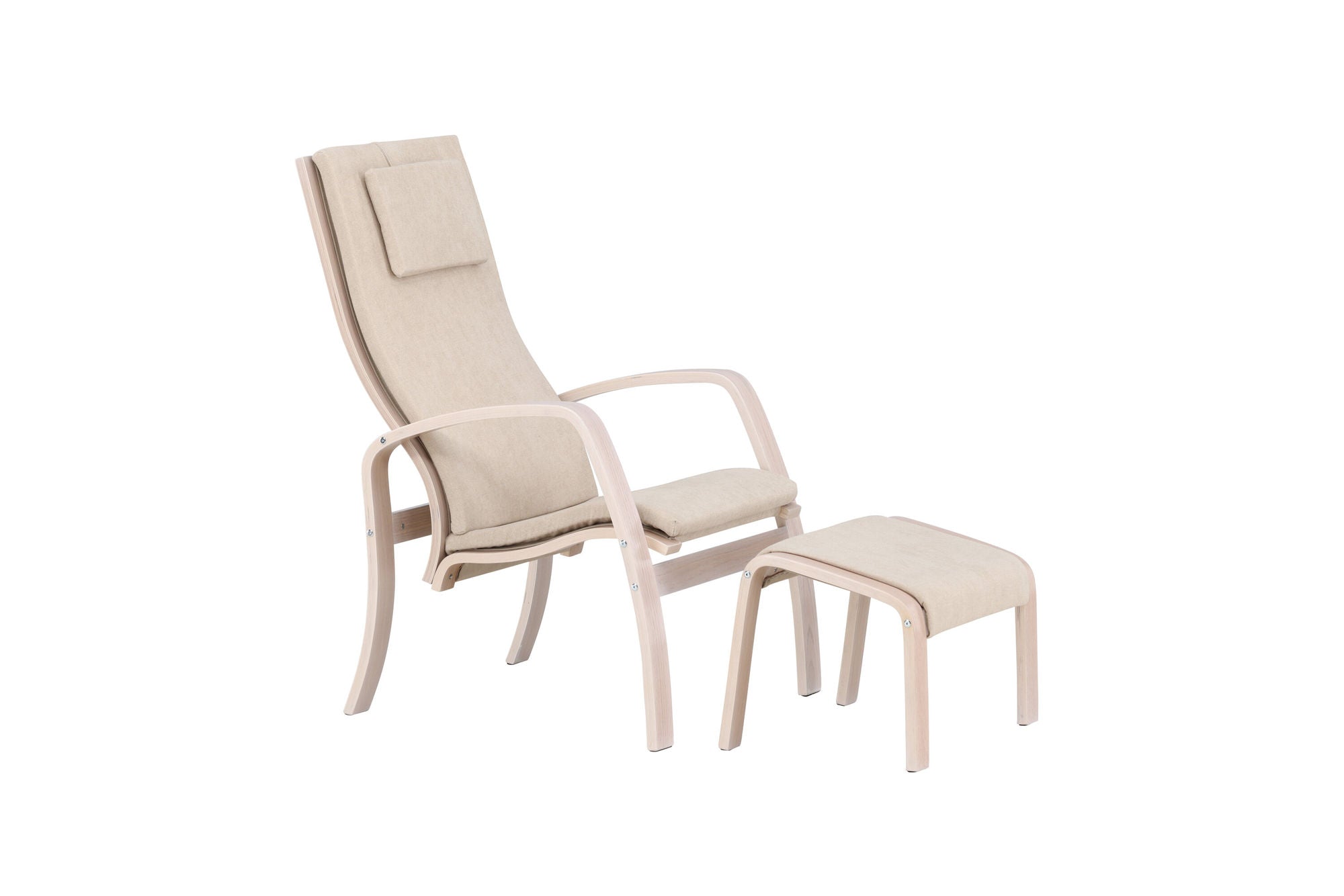 Venture Home Grötö Lounge stol - Oak Veneer / Beige
