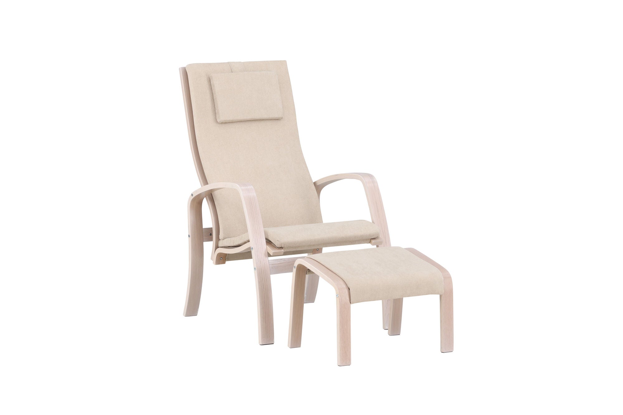 Venture Home Grötö Lounge stol - Oak Veneer / Beige