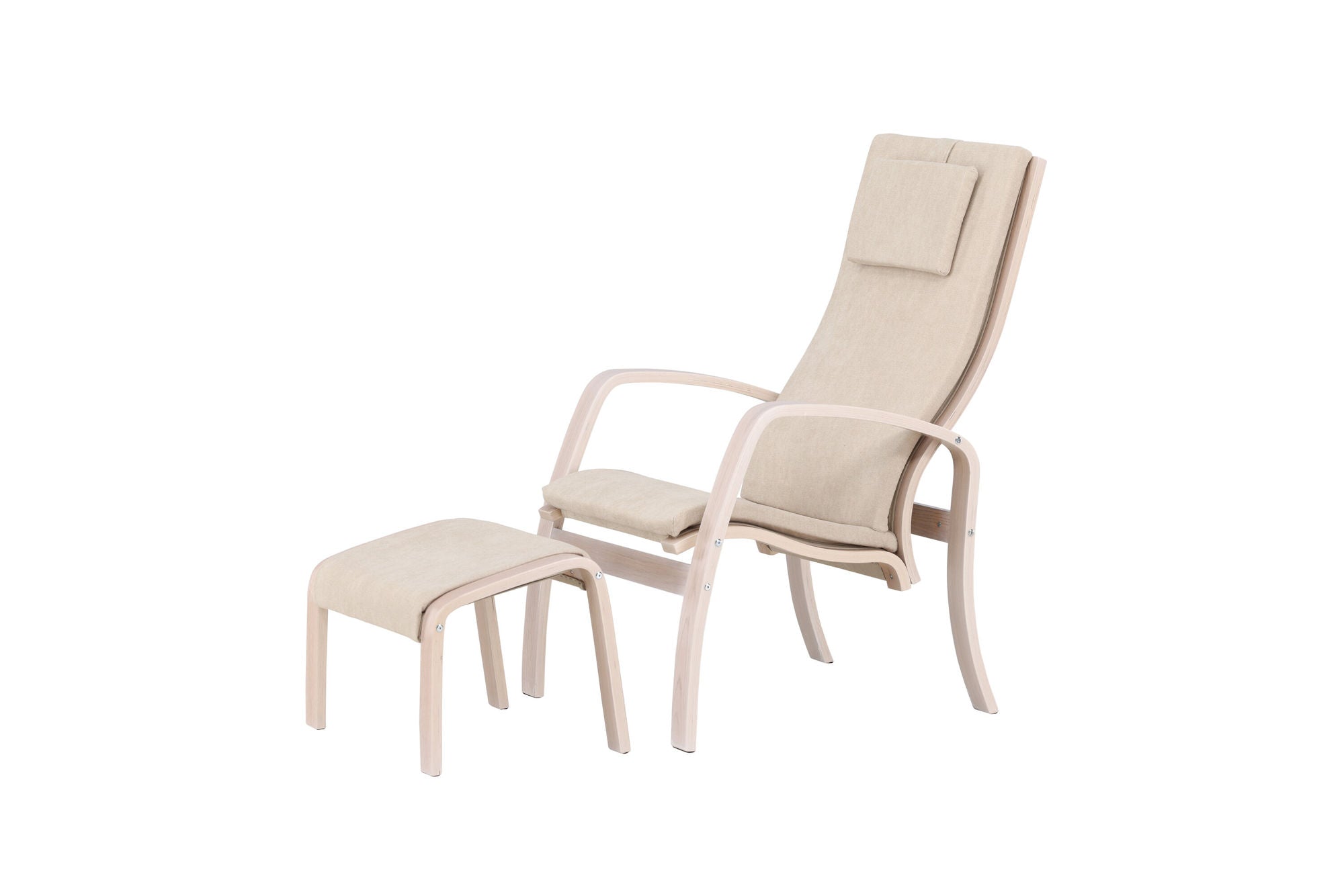 Venture Home Grötö Lounge stol - Oak Veneer / Beige