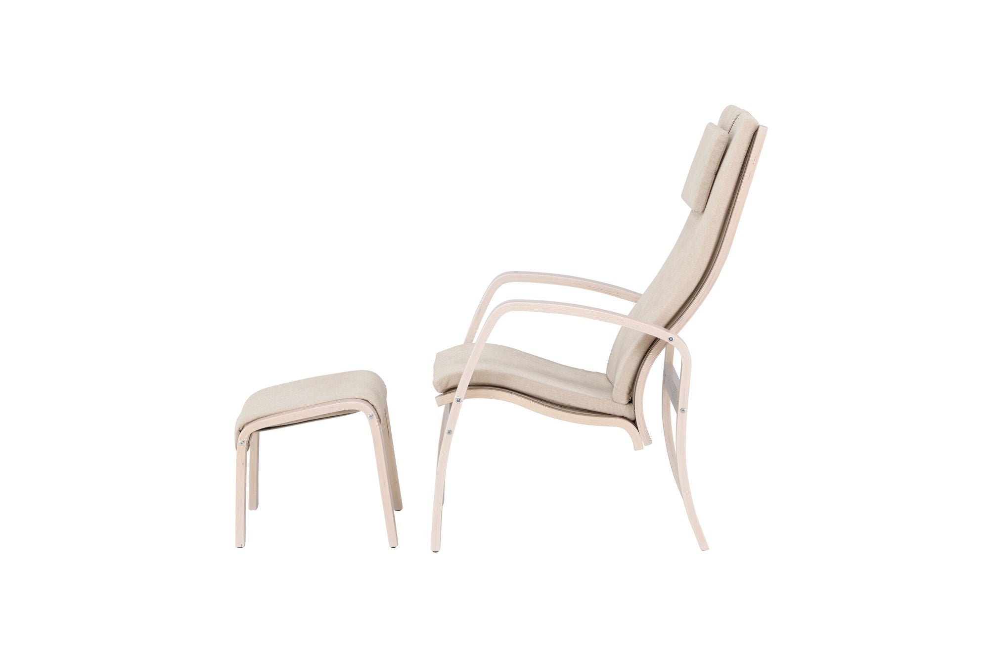 Venture Home Grötö Lounge stol - Oak Veneer / Beige