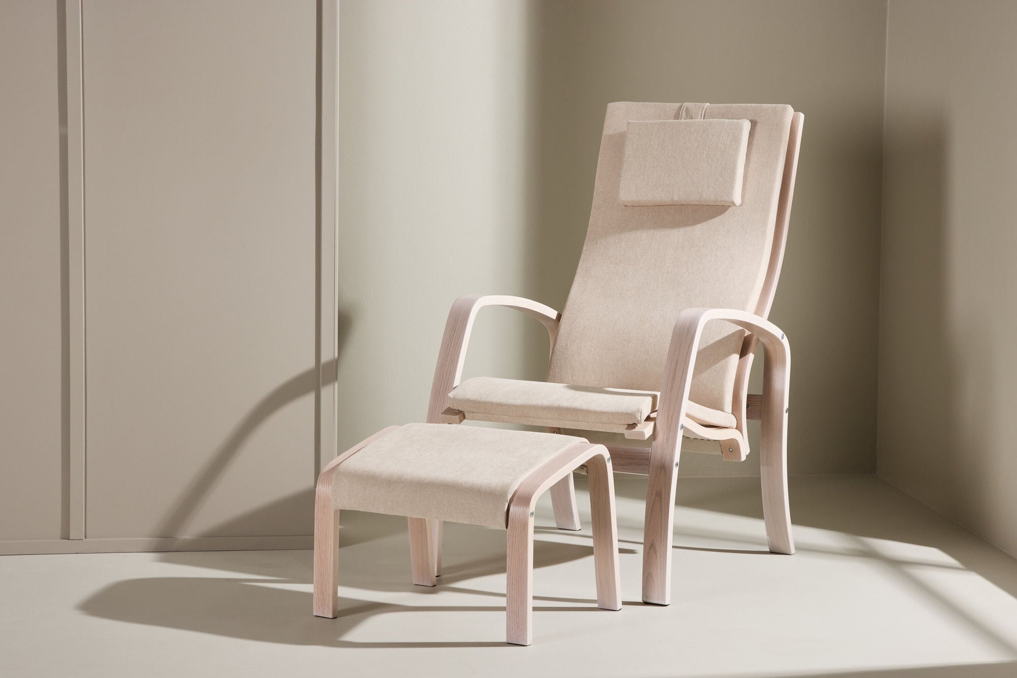 Venture Home Grötö Lounge stol - Oak Veneer / Beige