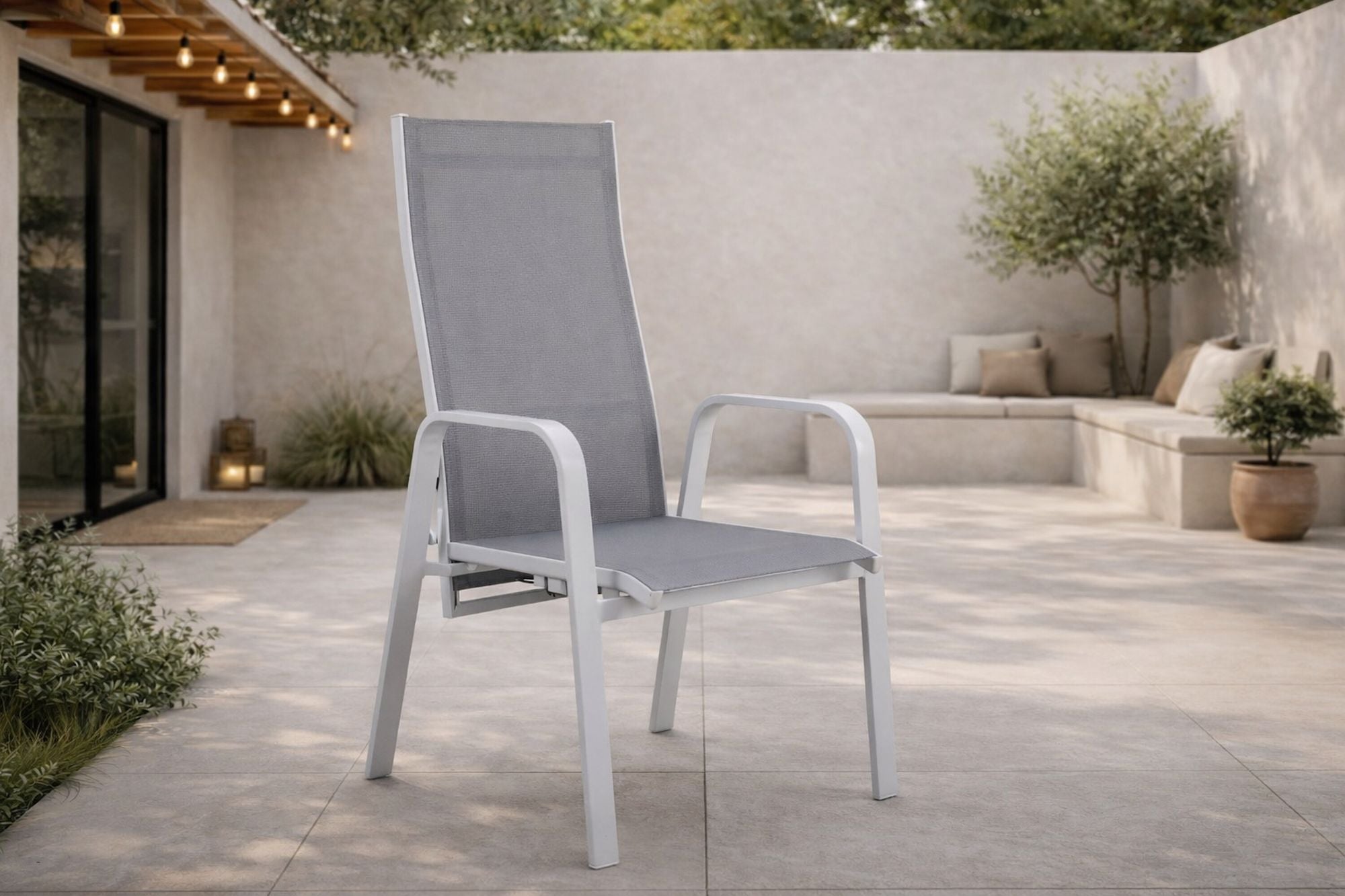 Venture Home Copacabana Recliner stol 2-pack - White/Grey