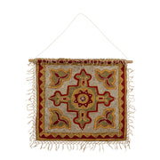 Creative Collection Mughal Vægdekoration, Rød, Bomuld