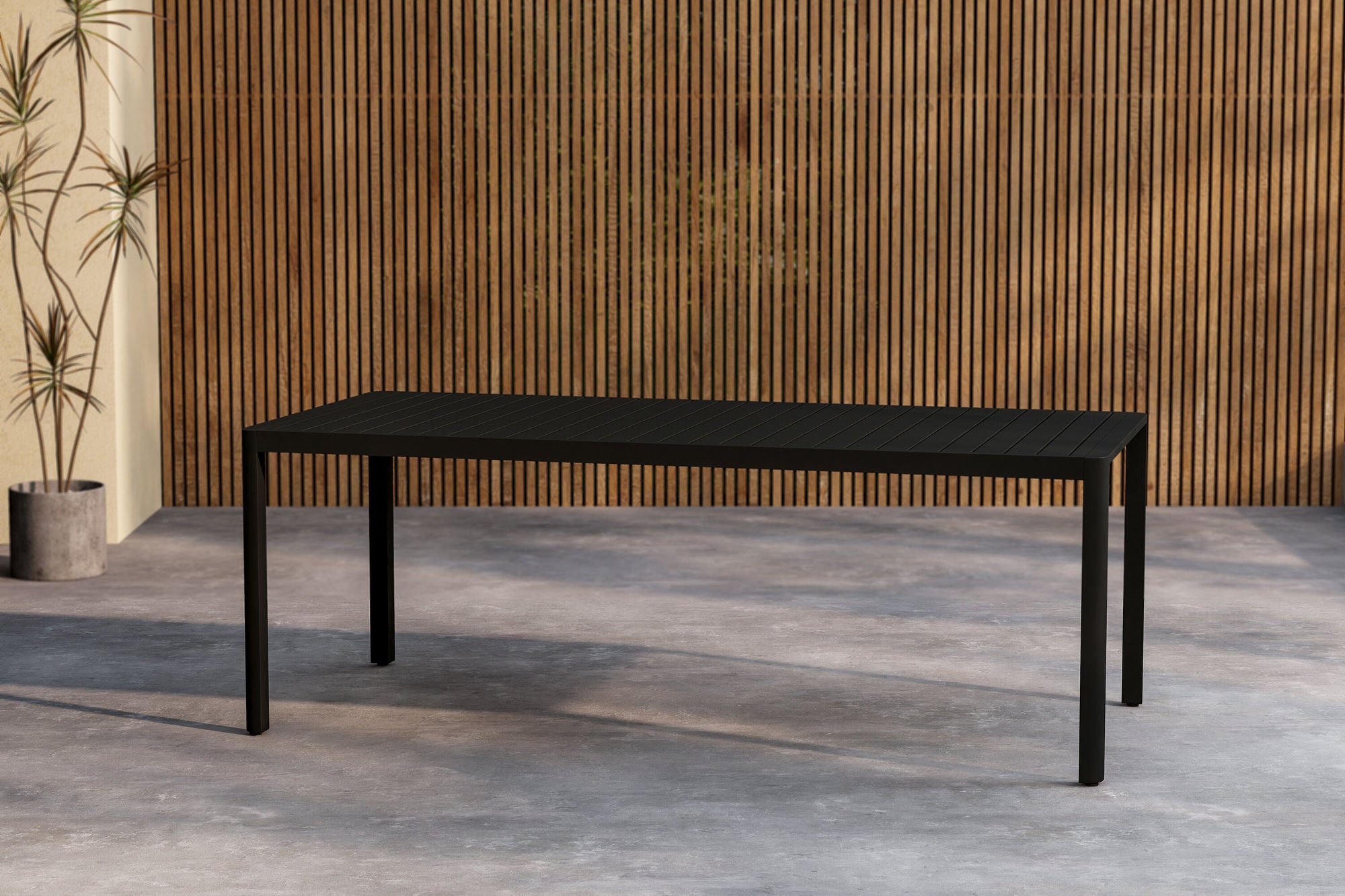Venture Home Giardini spisebord 200x90x72 - Black