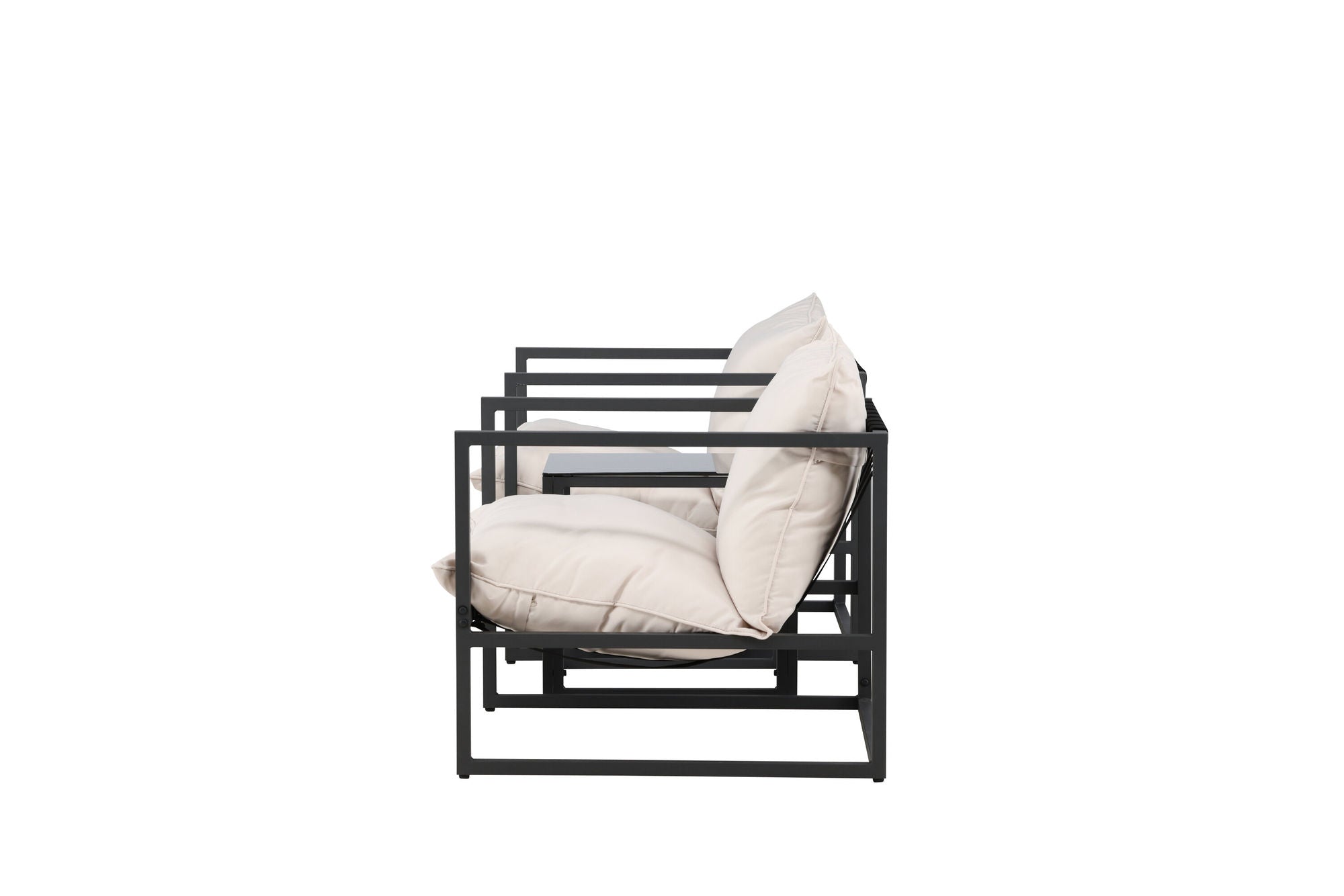 Venture Home Messina Lounge Set - Black/Beige