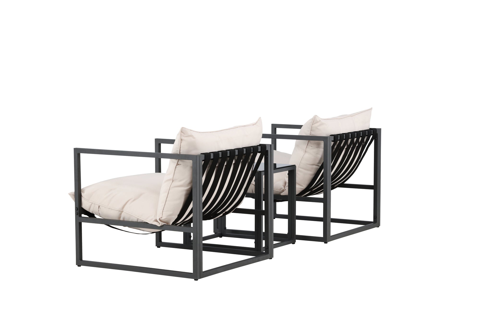 Venture Home Messina Lounge Set - Black/Beige