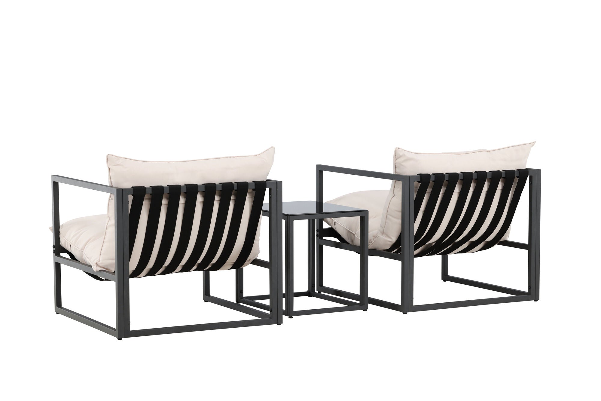 Venture Home Messina Lounge Set - Black/Beige