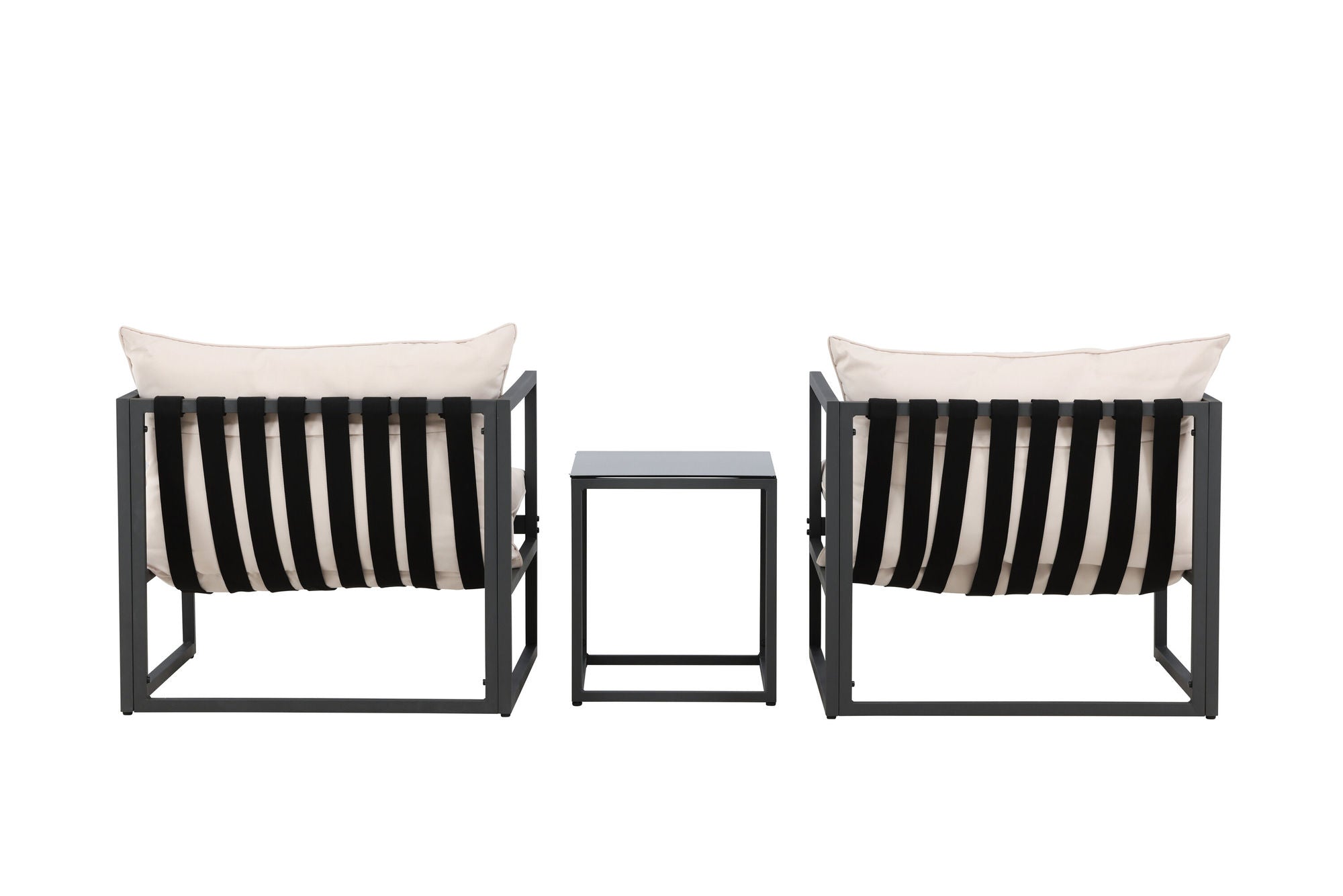 Venture Home Messina Lounge Set - Black/Beige