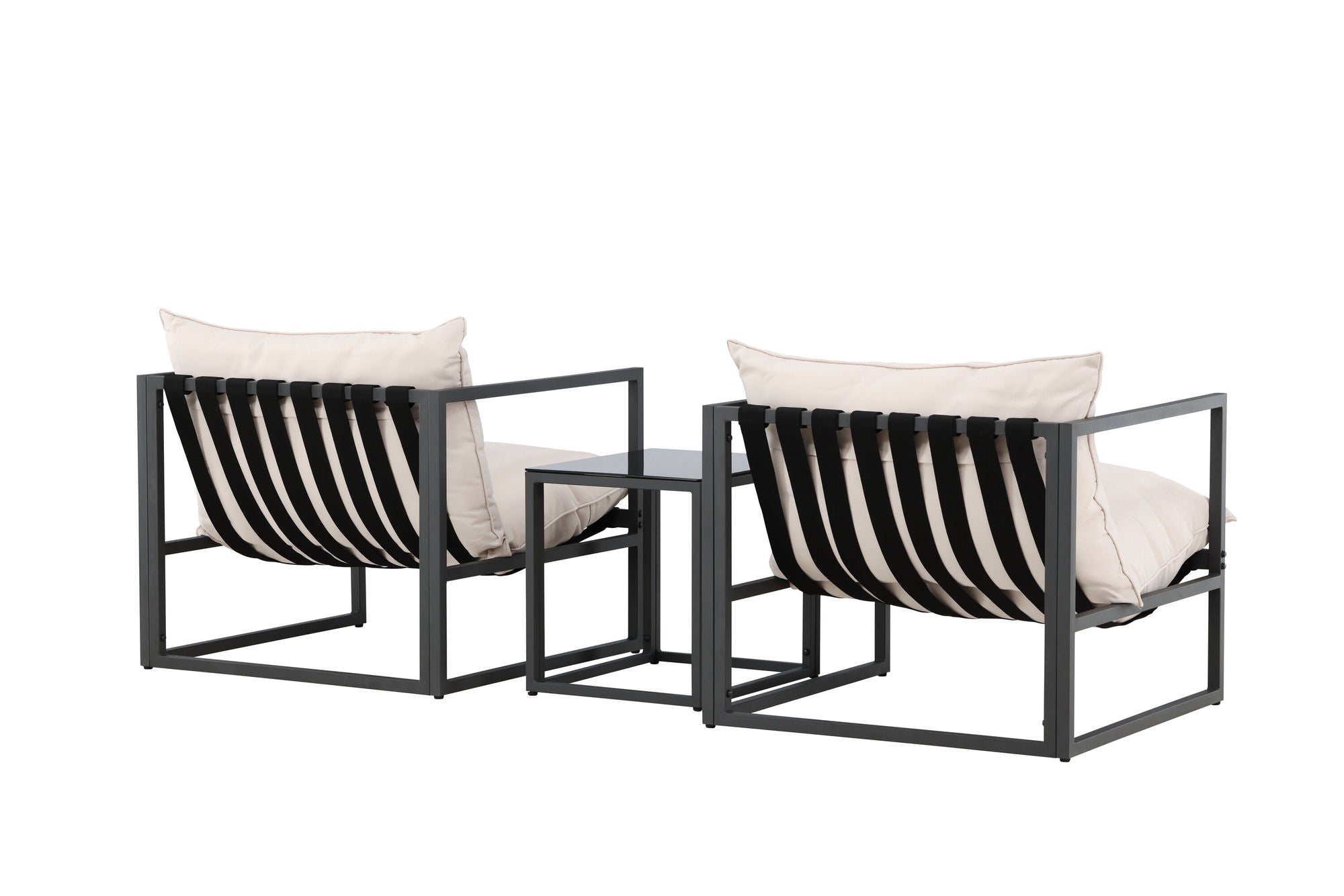 Venture Home Messina Lounge Set - Black/Beige