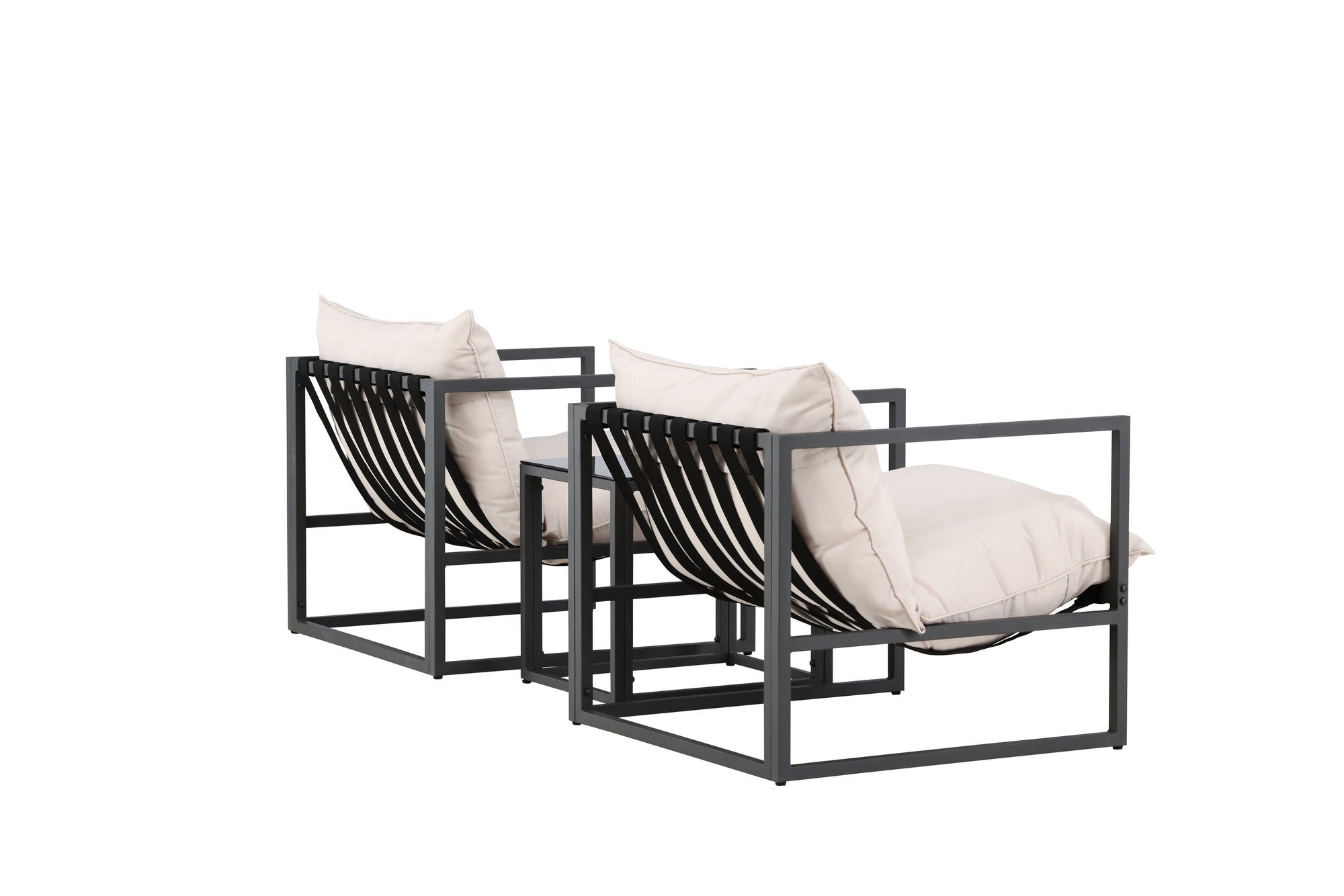 Venture Home Messina Lounge Set - Black/Beige