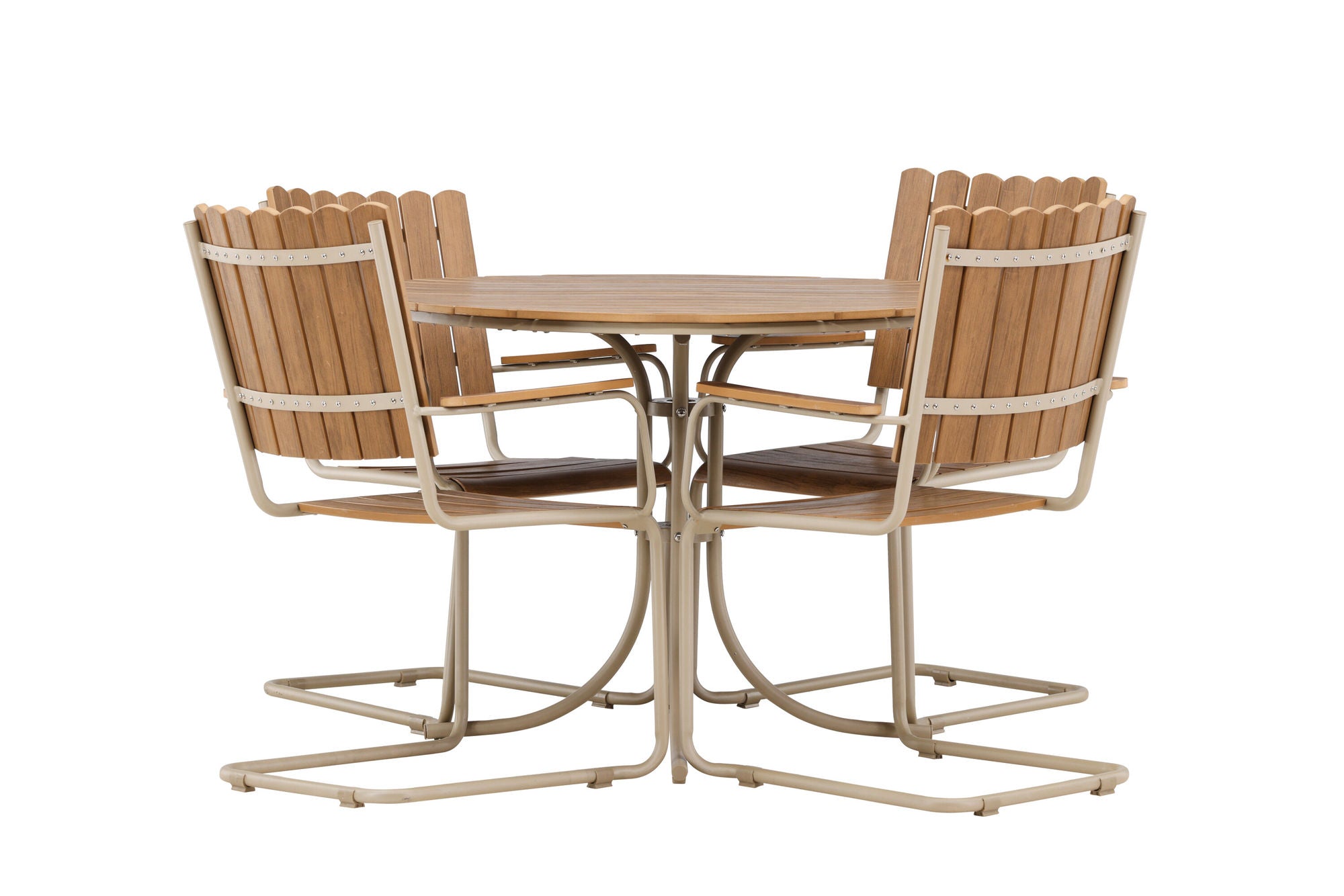 Venture Home Holmsund Dining Set - Beige / Polywood