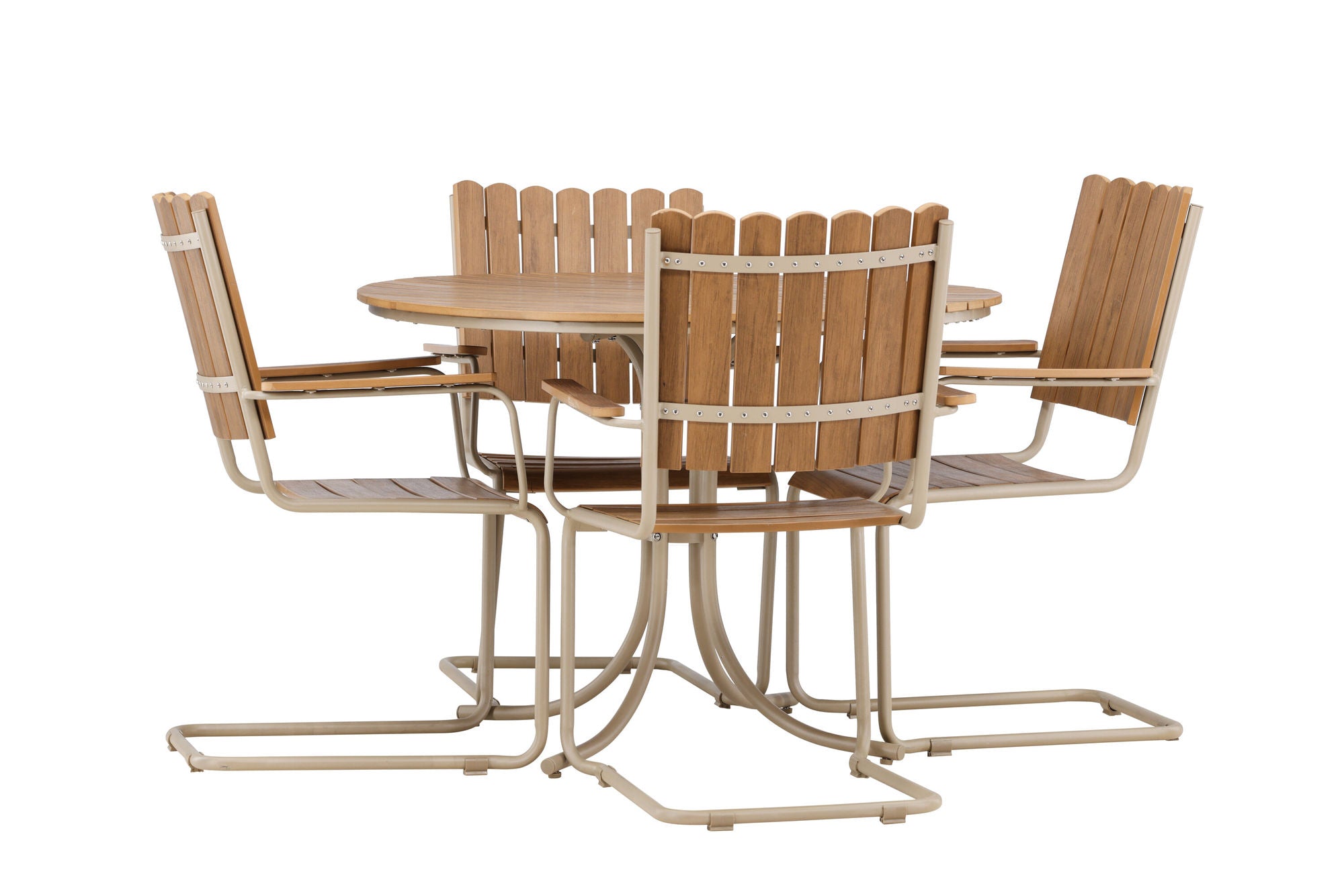 Venture Home Holmsund Dining Set - Beige / Polywood