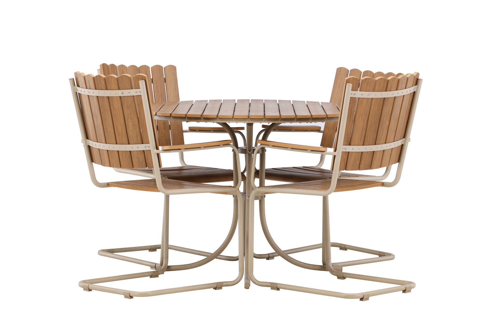 Venture Home Holmsund Dining Set - Beige / Polywood