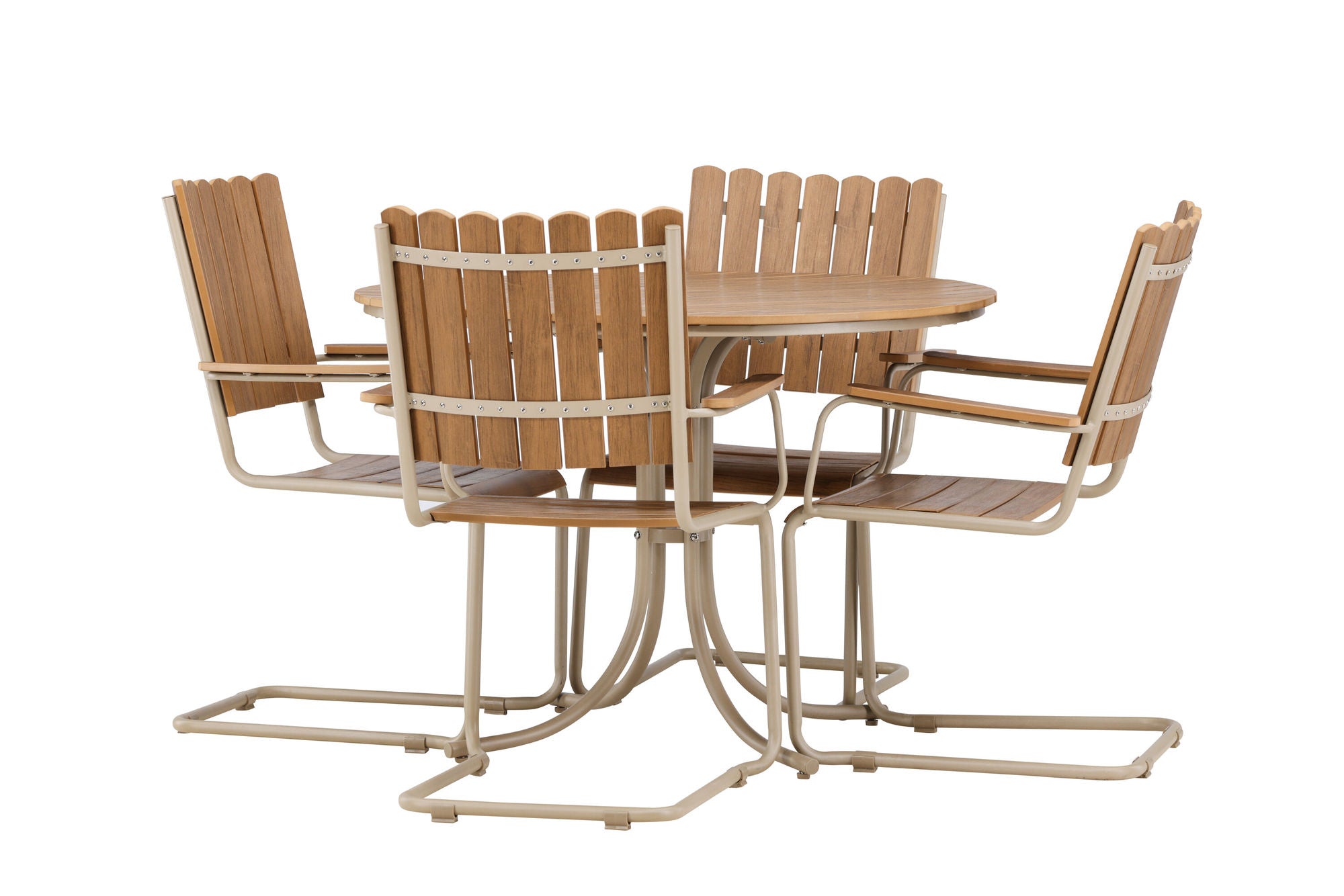 Venture Home Holmsund Dining Set - Beige / Polywood
