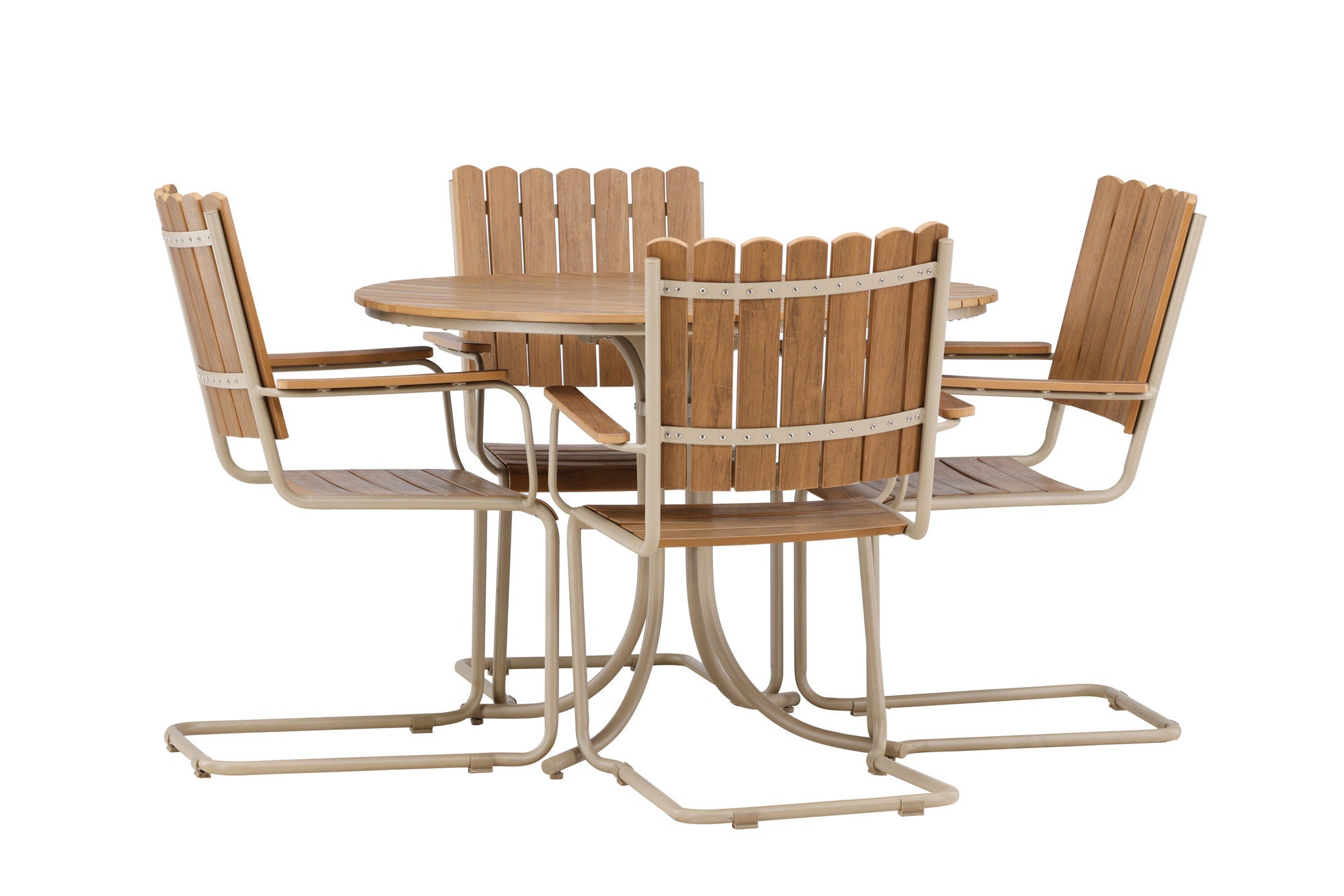 Venture Home Holmsund Dining Set - Beige / Polywood