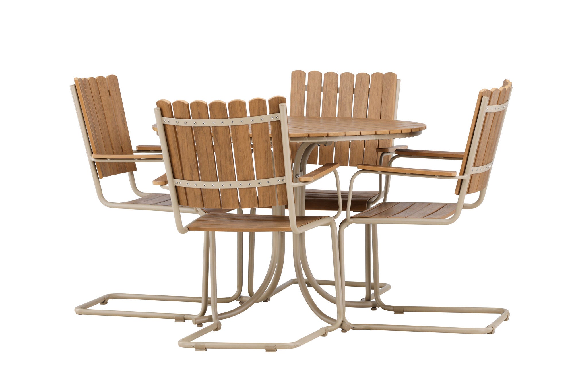 Venture Home Holmsund Dining Set - Beige / Polywood