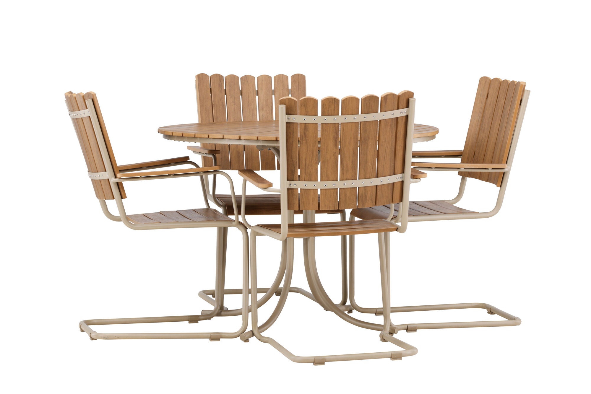 Venture Home Holmsund Dining Set - Beige / Polywood