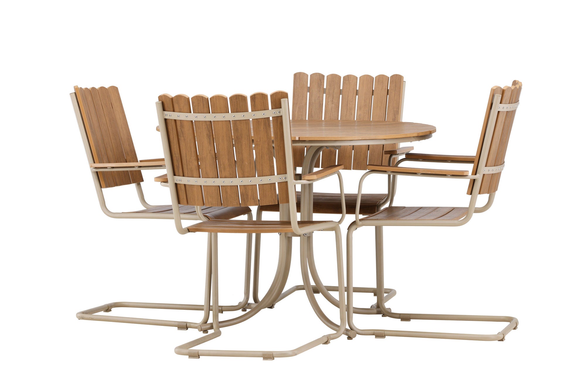 Venture Home Holmsund Dining Set - Beige / Polywood