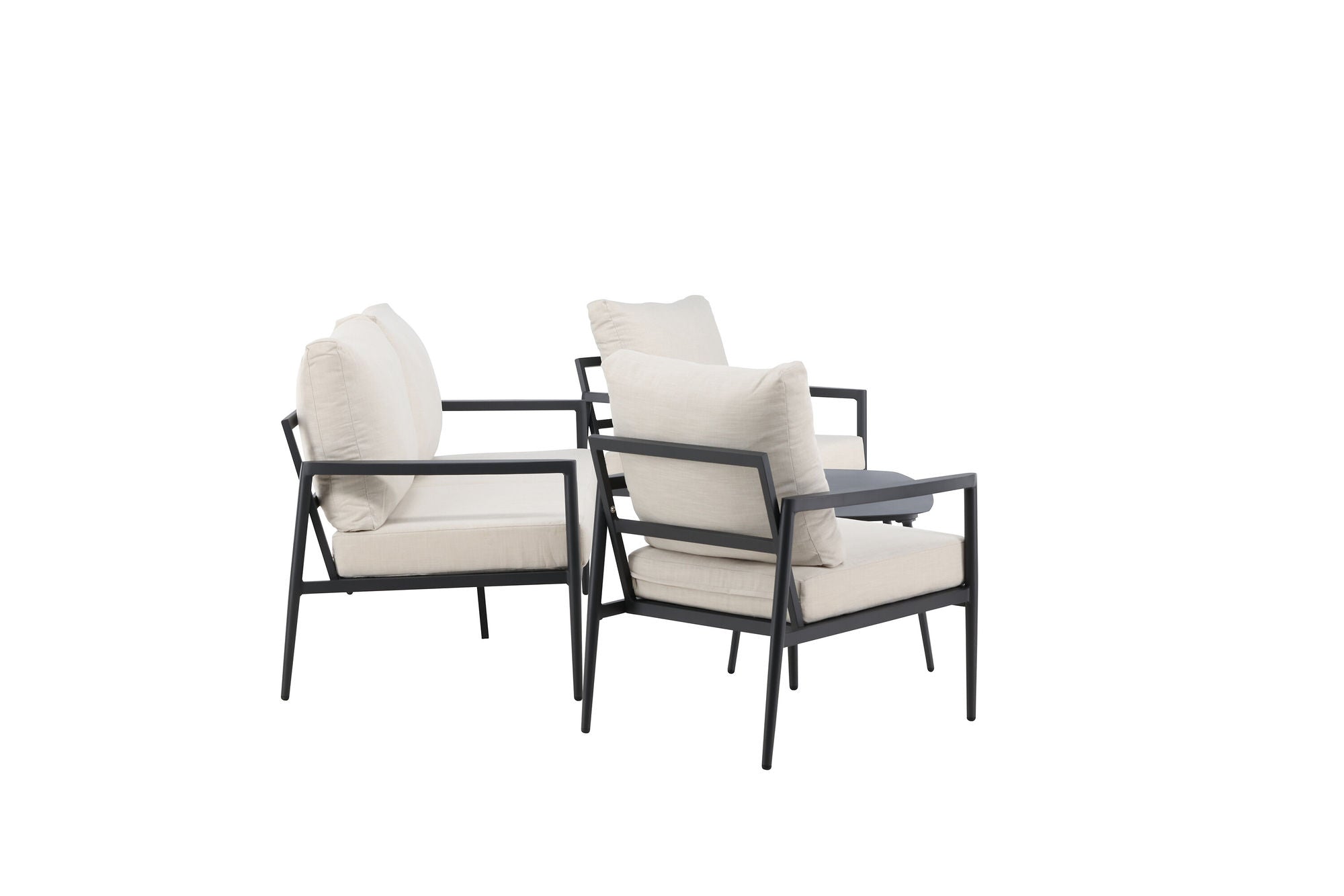 Venture Home Taromina Lounge Set - Black / Beige